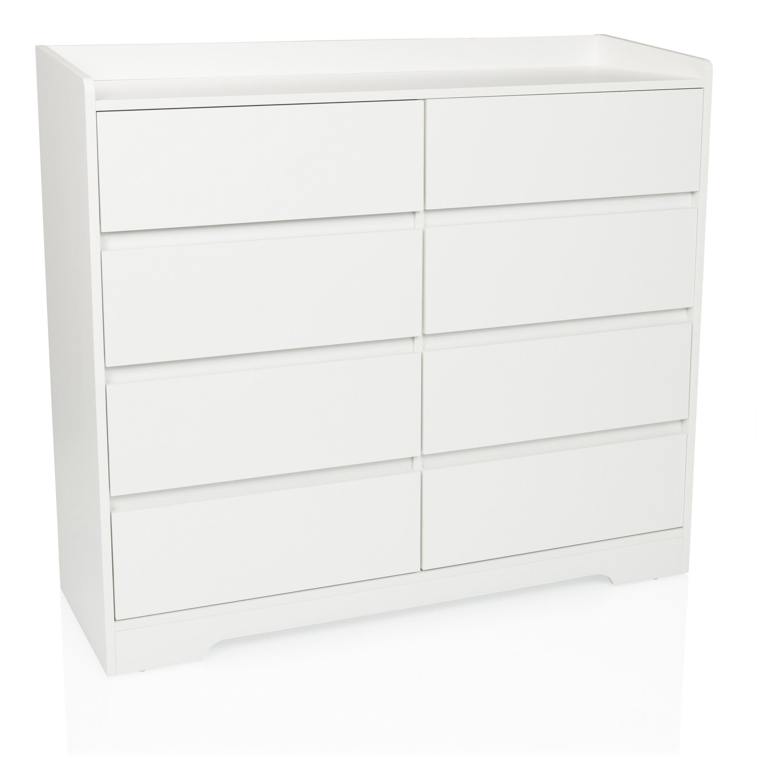 hjh LIVING Kommode OSOYRO Sideboard H/B/T: 98.5 x 110.0 x 38.0 cm, Schubladenkommode Sideboard mit 8 Schubladen mit Soft-Close-System