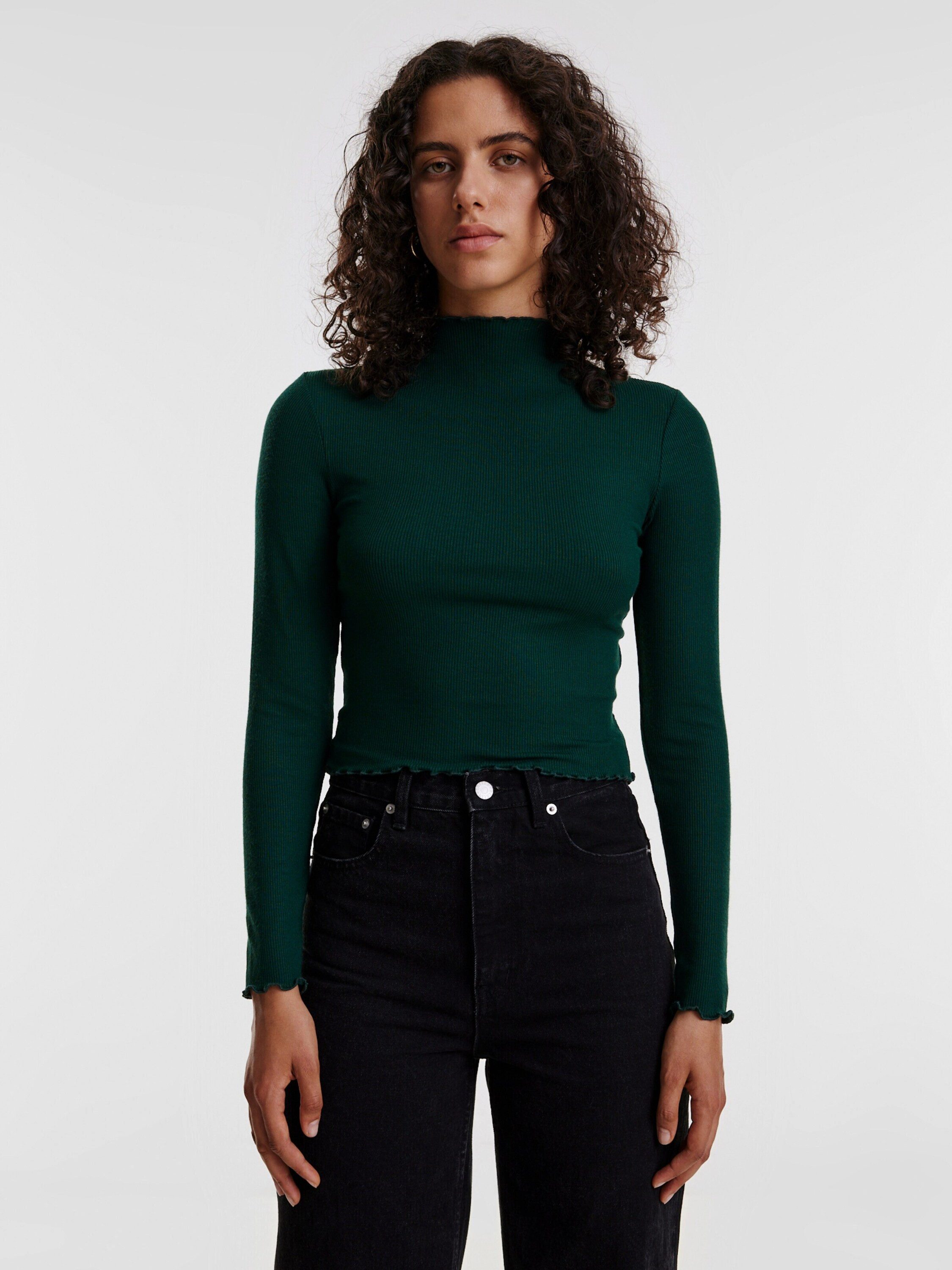 EDITED Langarmshirt Daniela (1-tlg) Plain/ohne Details günstig online kaufen