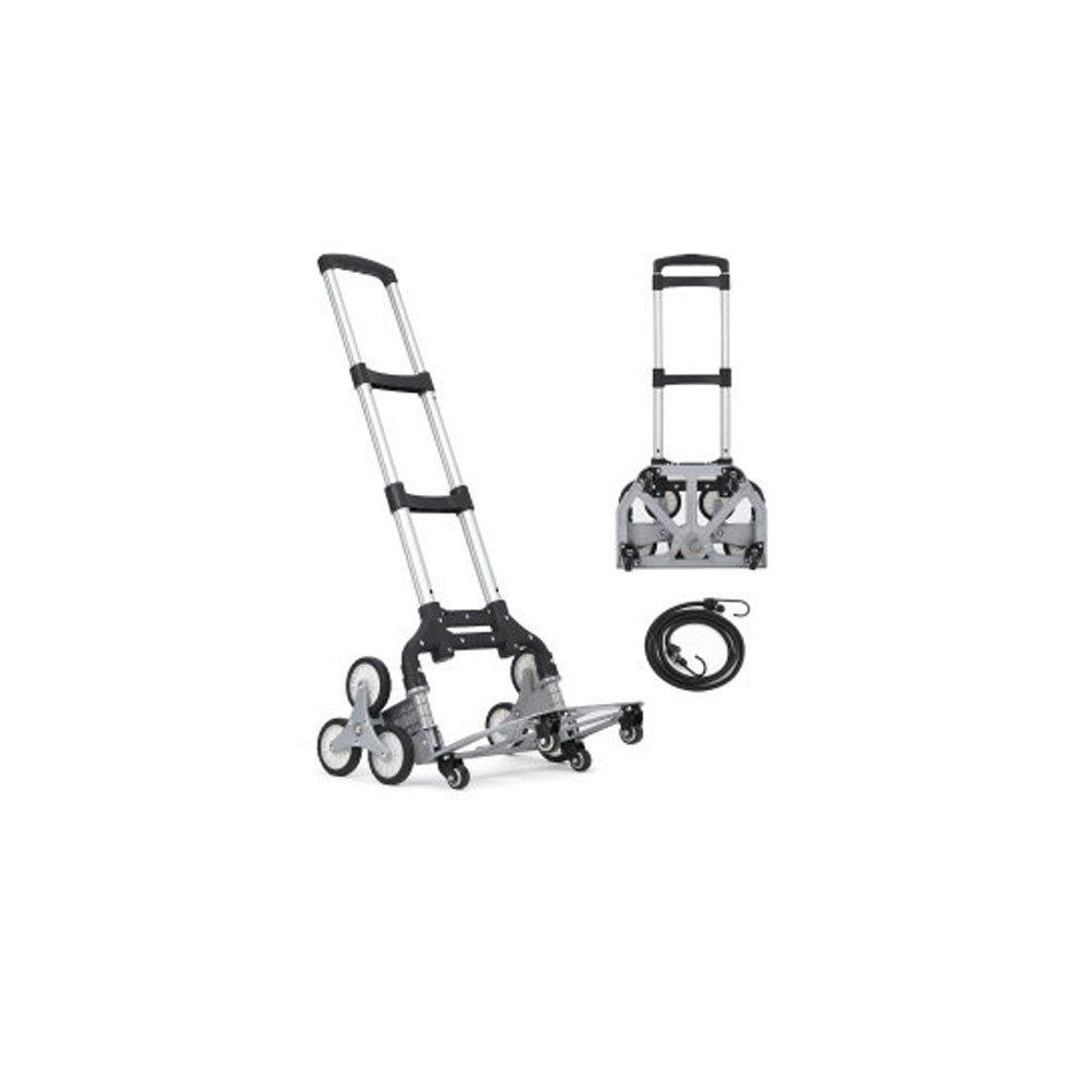 GarveeMore Einkaufstrolley Klappbeutel Truck10-Rad Aluminium Klettern Treppe Wagen