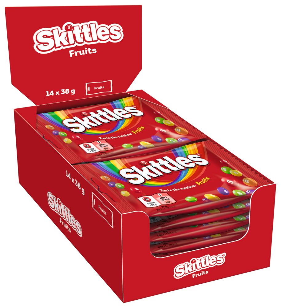 Mars GmbH Süßigkeit Skittles Mix Crazy Sours 14x38g & Fruits 14x38g