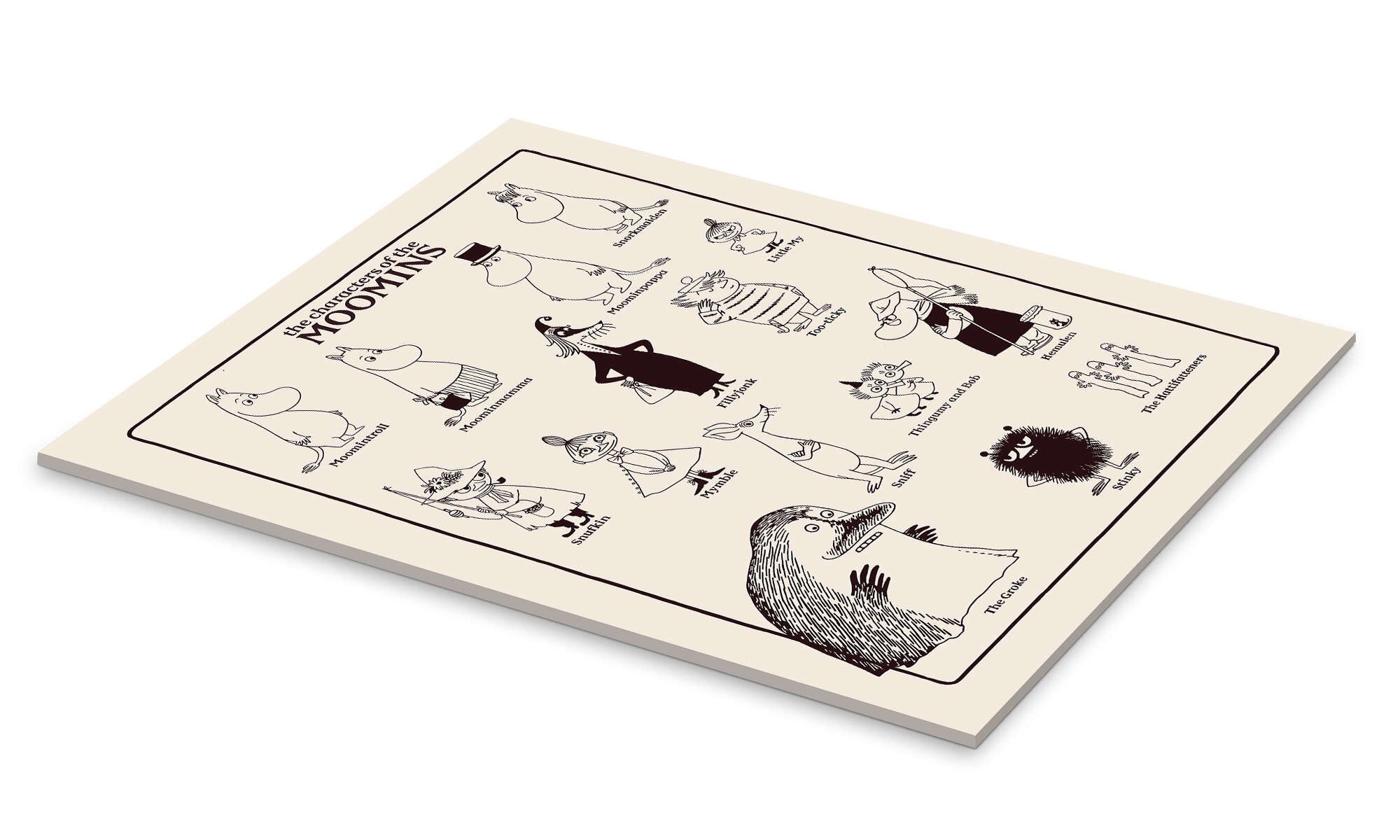 Posterlounge Poster Moomin, The characters of günstig online kaufen