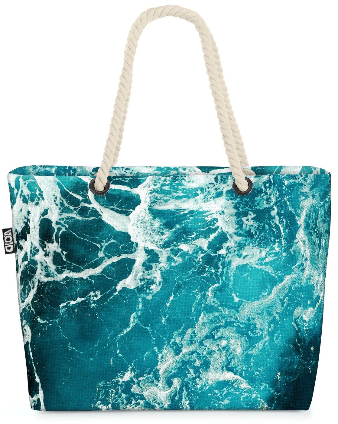 VOID Strandtasche (1-tlg), Meer Wellen Türkis Beach Bag Meer Wasser tropisch Wellen Reisen Strand Urlaub