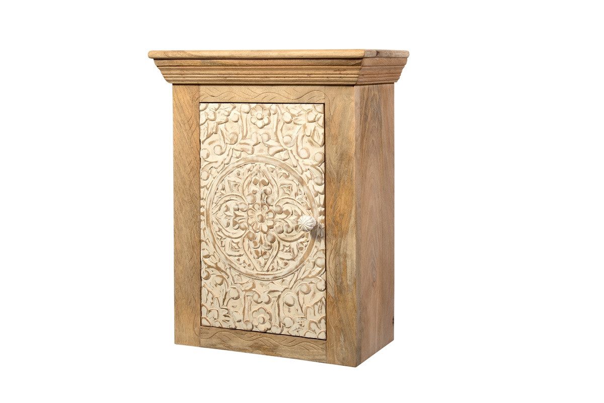 Main Möbel Hängeschrank Badoberschrank 45x60cm 'Tibet' Mango natur & weiß a günstig online kaufen