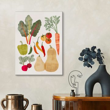 Posterlounge Leinwandbild Victoria Barnes, Garten-Angebot II, Küche Illustration