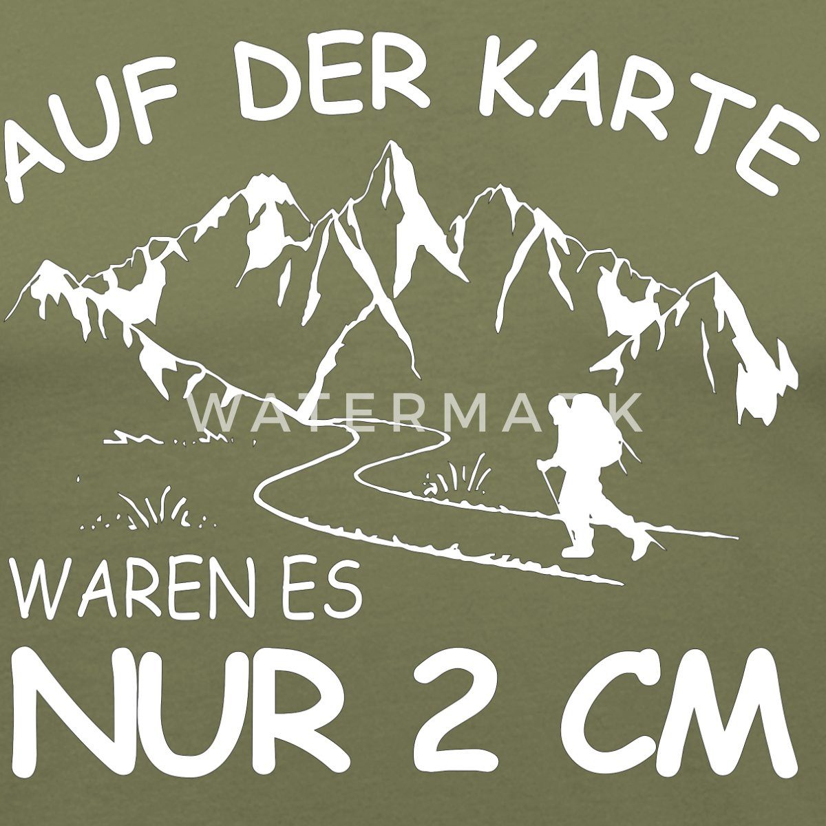 Spreadshirt T-Shirt Wandern Lustiger Spruch Wanderer Berge Geschenk Herren Slim Fit T-Shir (1-tlg)