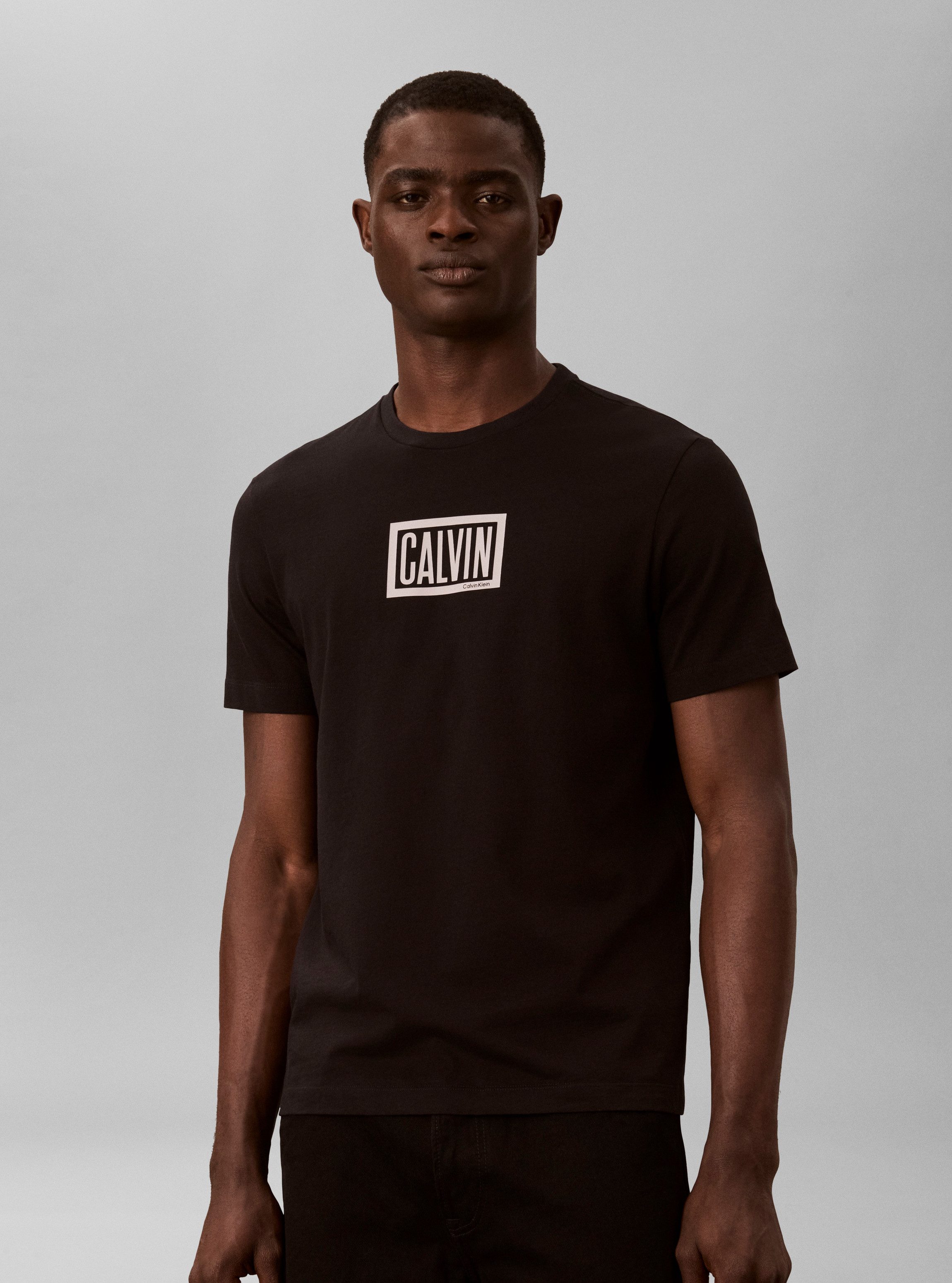 Calvin Klein Jeans T-Shirt BOXED CALVIN GRAPHIC TEE Regular fit, Druck