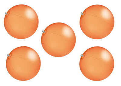 Livepac Office Wasserball 5x Strandball / Wasserball / Farbe: orange