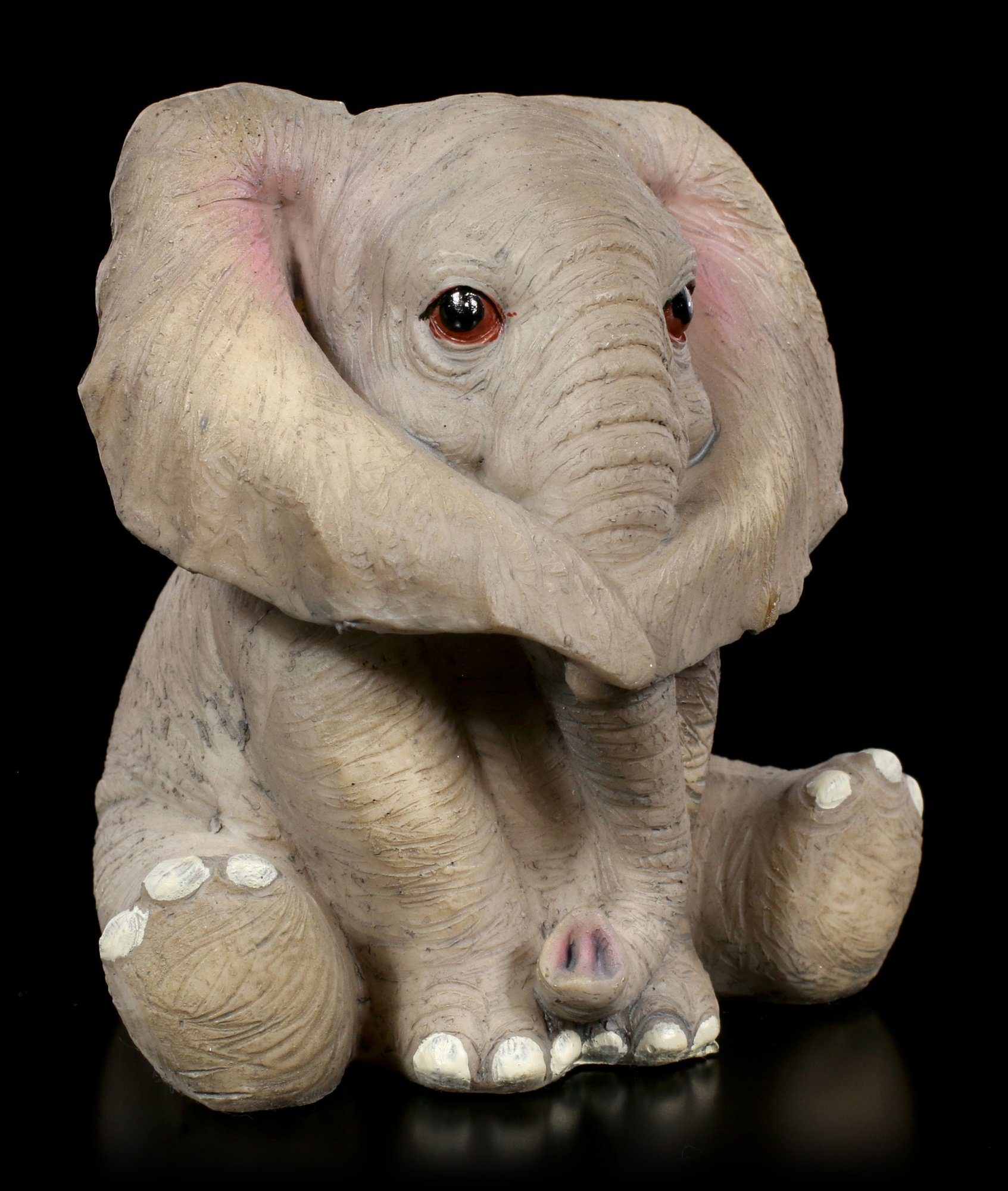 GmbH Hall Weise Böses Willow Tierfigur Elefanten - Drei Figuren Baby - Shop Tier Deko - Nichts Figuren