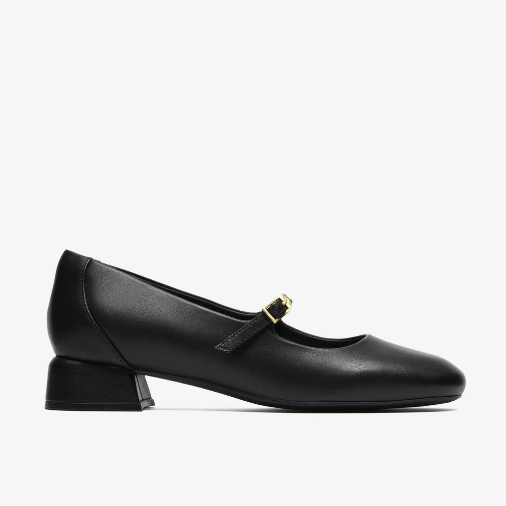 Clarks Clarks - Daiss30 Bar Black Leather - Schwarz Ballerina