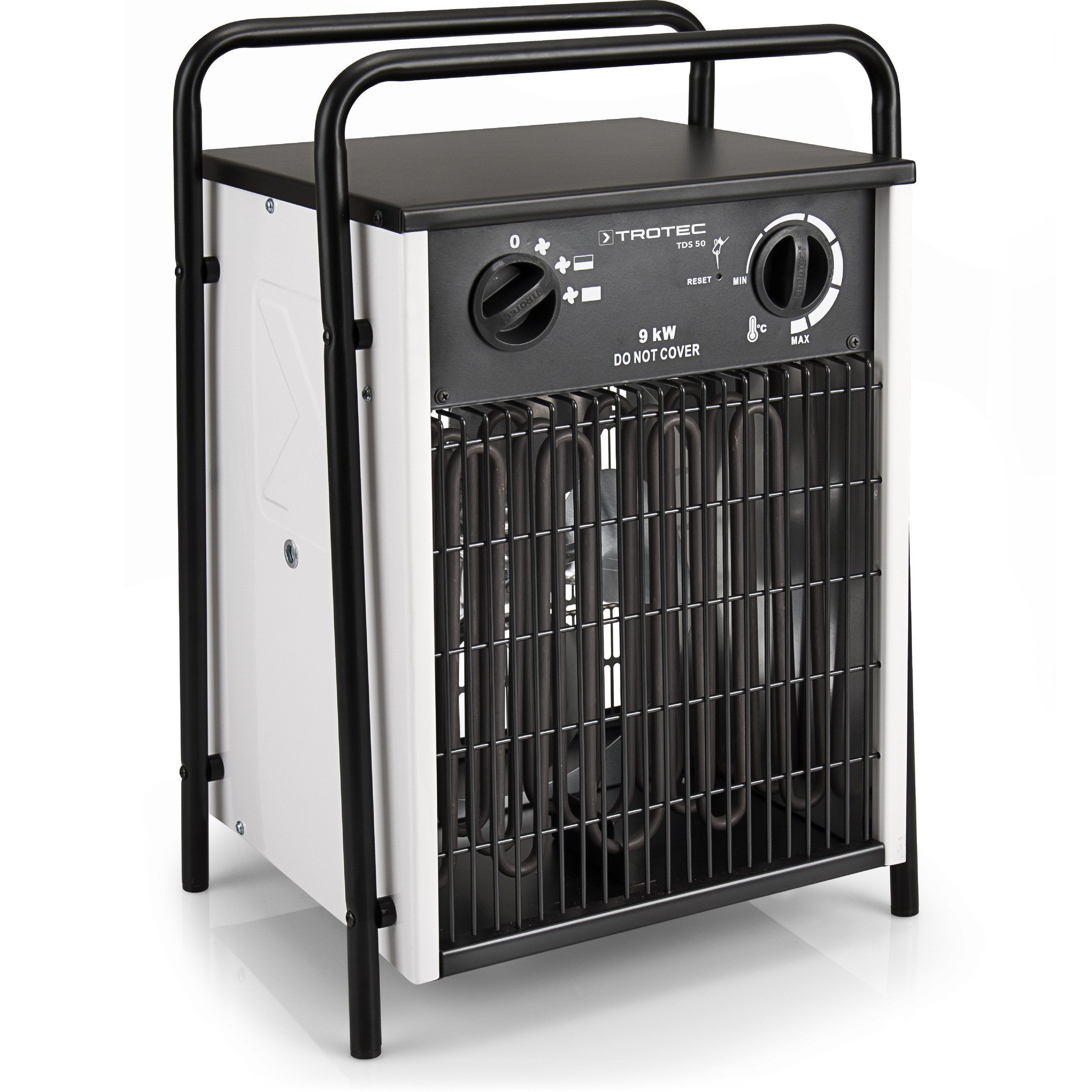 TROTEC Heizgerät Elektroheizer TDS 50, Elektroheizer 3 Heizstufen Überhitzungsschutz Thermostat
