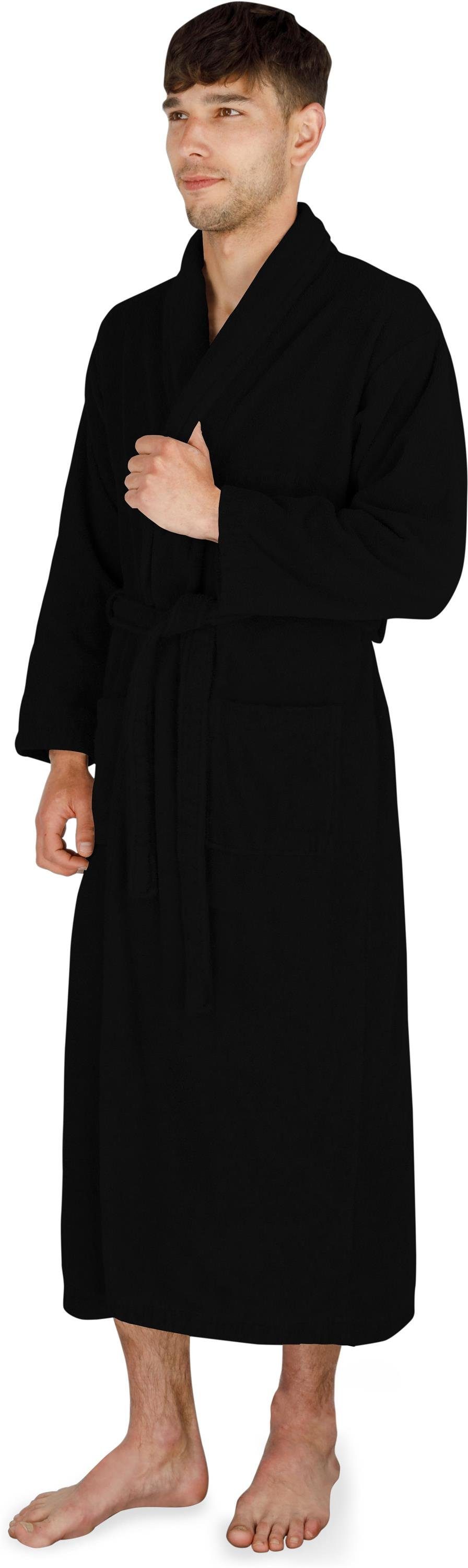 normani Unisex-Bademantel Unisex Baumwoll-Bademantel 450 g/m² Flee, 122, Bi günstig online kaufen