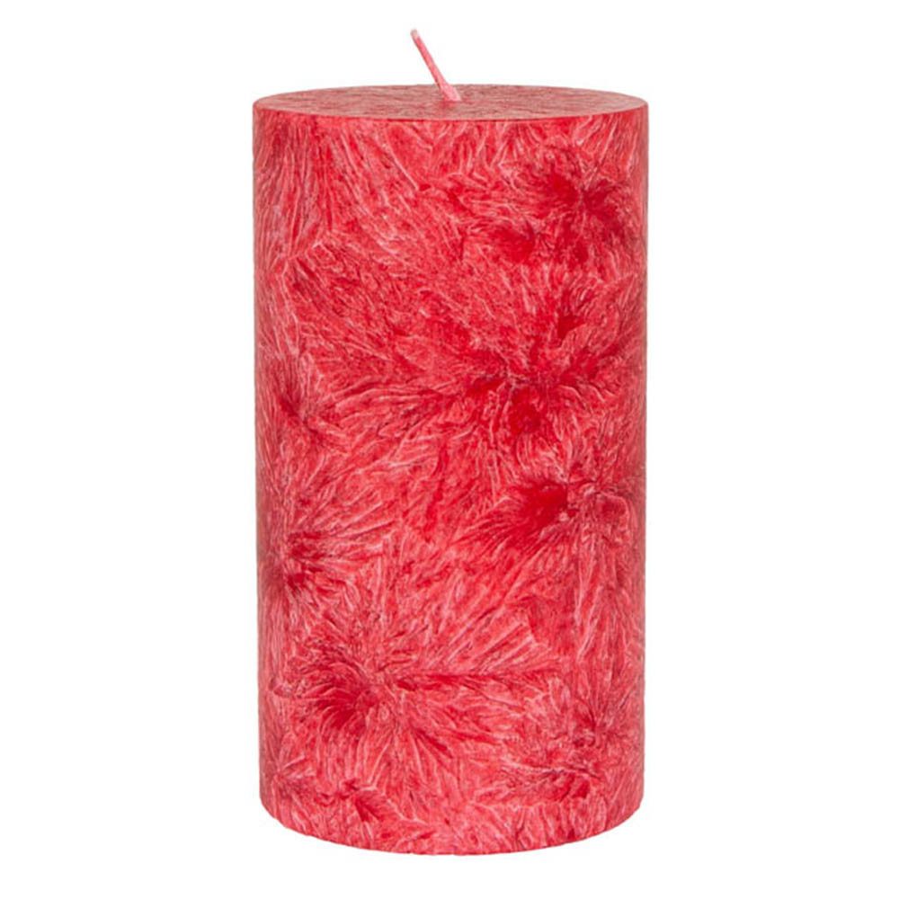 Hahn Kerzenfarm Formkerze Stearin Stumpenkerze - rot 90x50mm günstig online kaufen