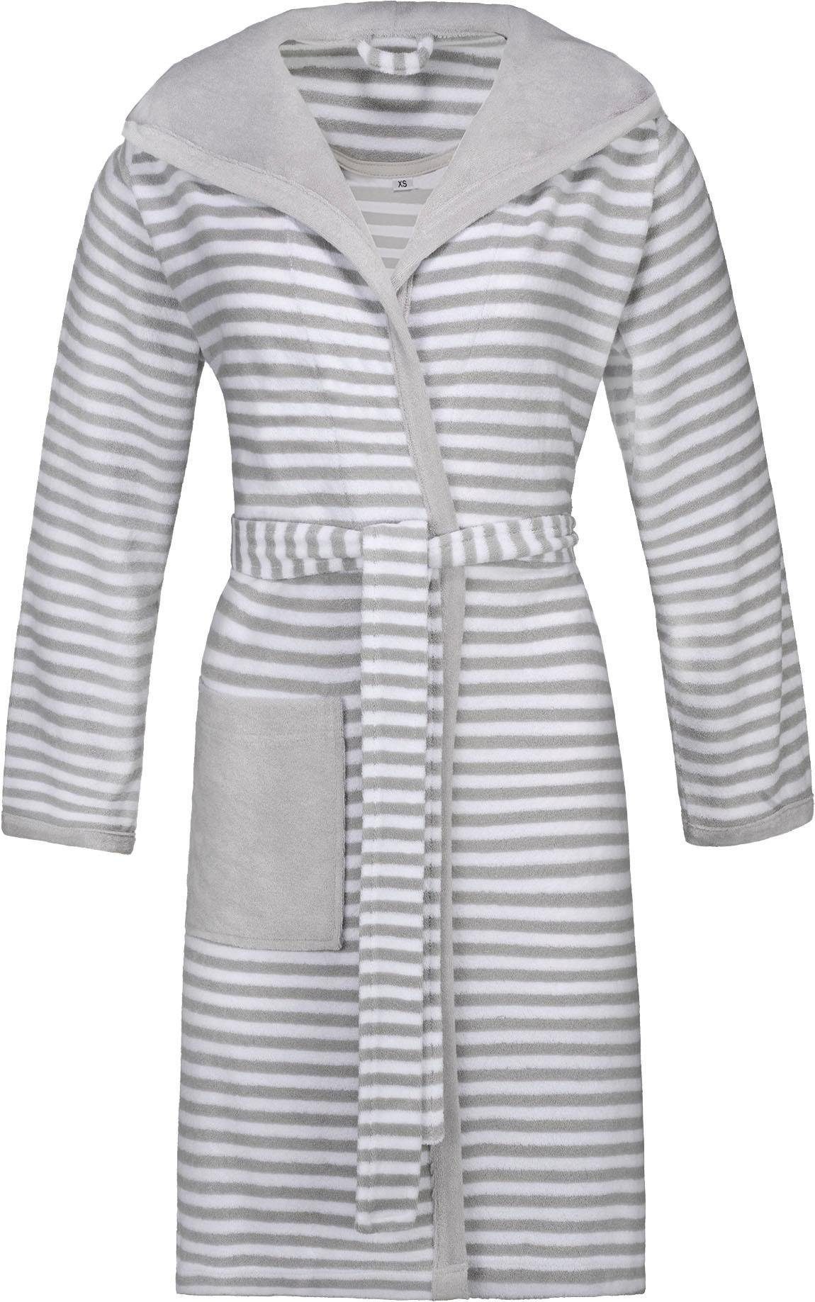 Esprit Damenbademantel Striped Hoody, ideal für günstig online kaufen