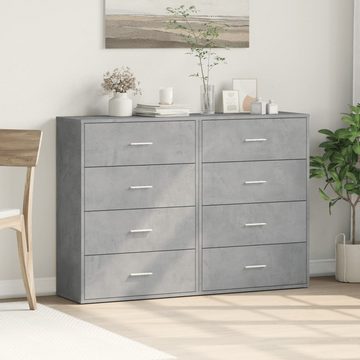 vidaXL Sideboard Sideboards 2 Stk. Betongrau 60x31x84 cm Holzwerkstoff (1 St)