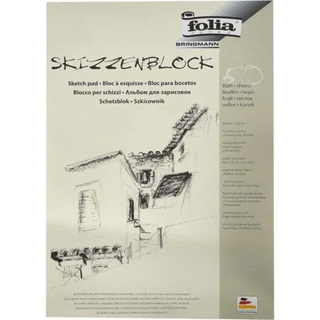 JAXON Skizzenblock JAXON Ölkreiden+ folia Skizzenblöcke Kreative Entfaltung, Perfekt für jede kreative Technik