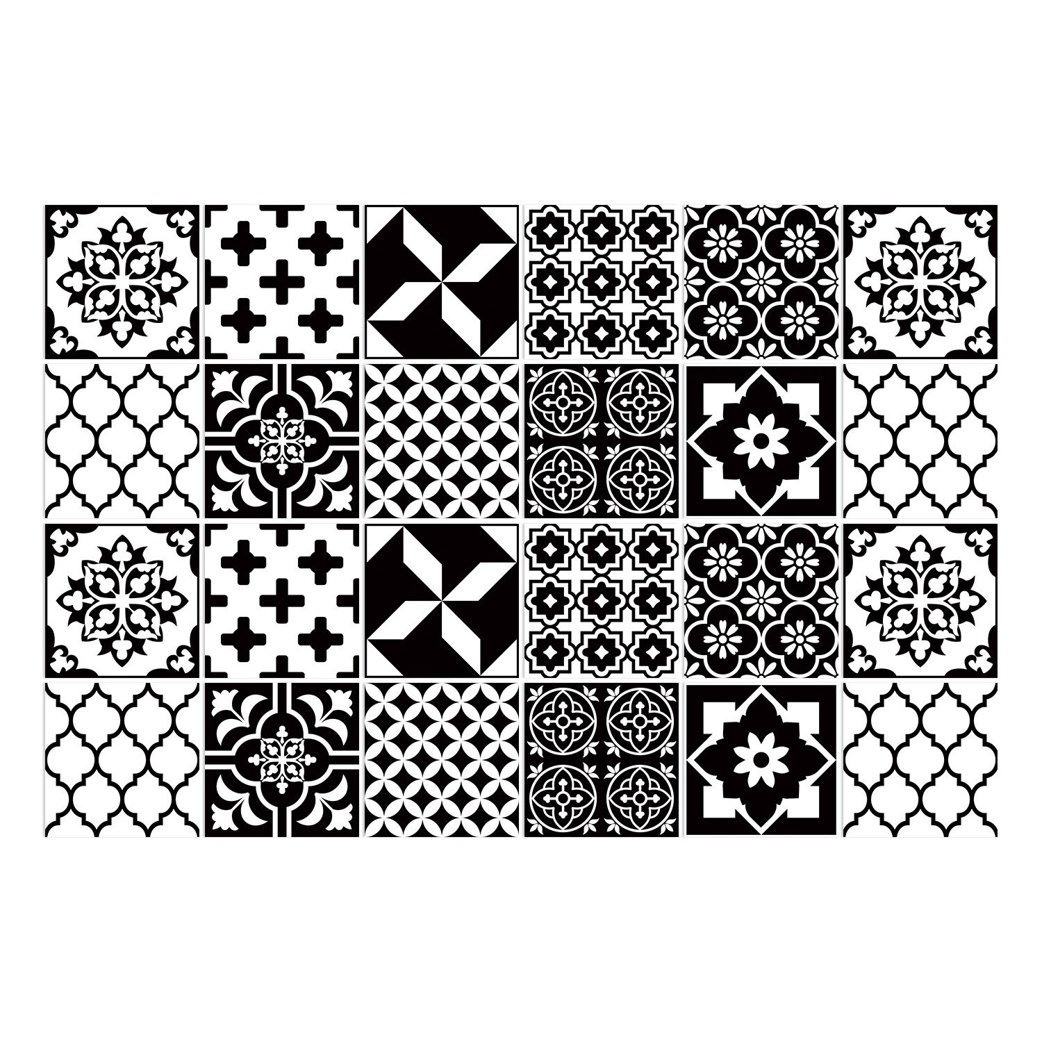 Coonoor Küchenrückwand 24pcs Praktische Selbstklebende Küchenrückwand günstig online kaufen