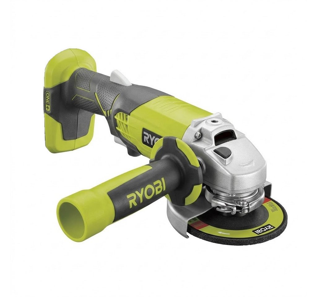 RYOBI Akku-Winkelschleifer Ryobi R18AG-0 Akku-Winkelschleifer 18V ONE+ ohne Akku und Ladegerät, (1 tlg)