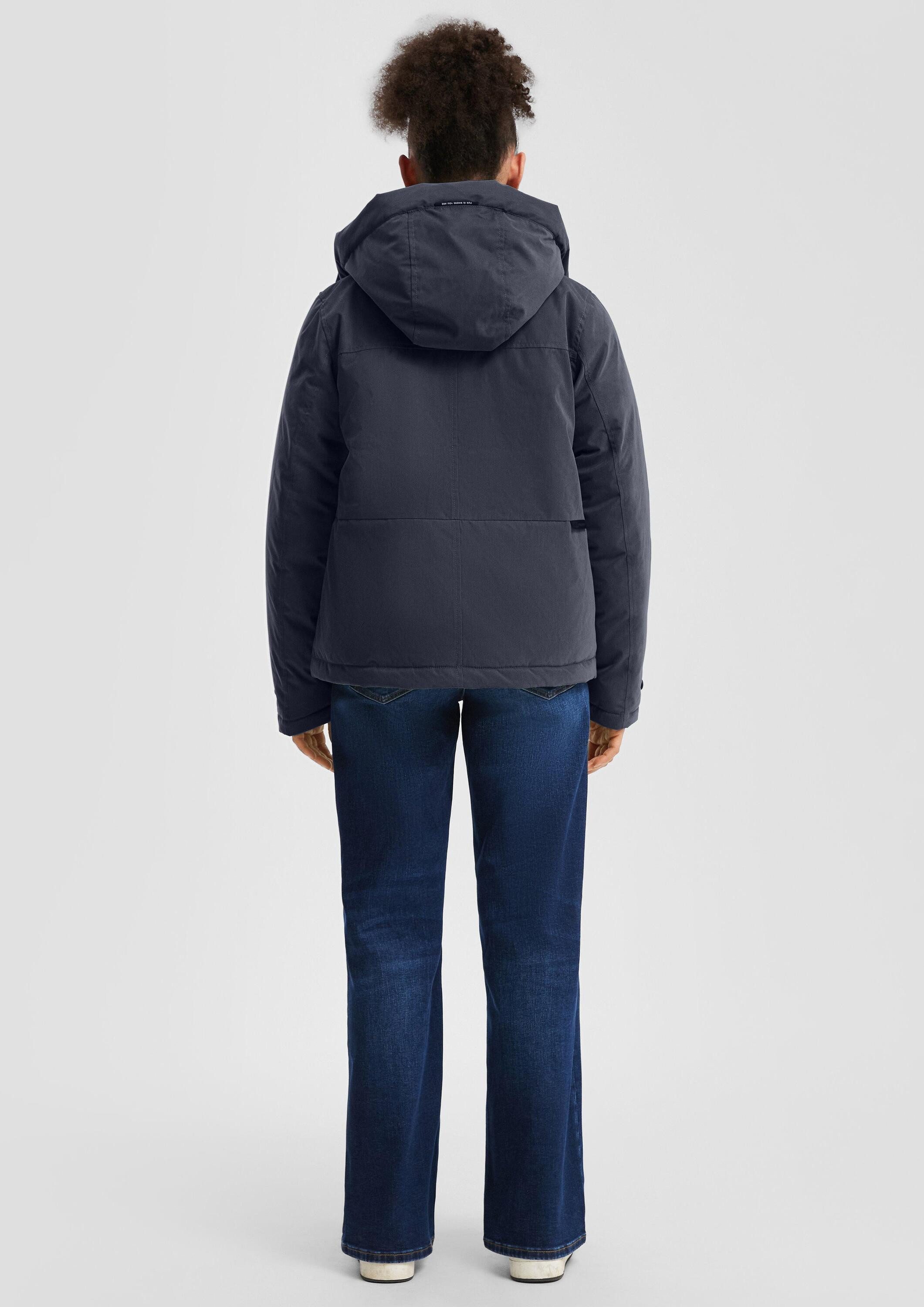 QS Winterjacke Outdoor-Jacke Gefütterte Jacke mit Kapuze