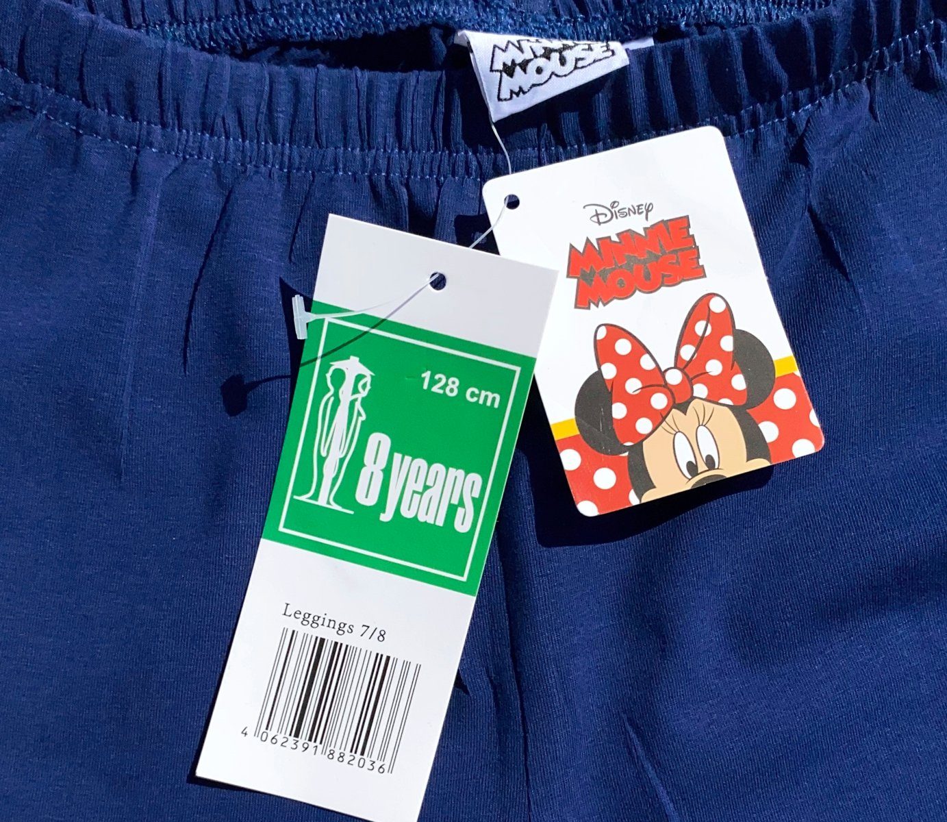 Disney Minnie Mouse Leggings Minnie Mouse Leggings Grau und Navy Mädchen Hose