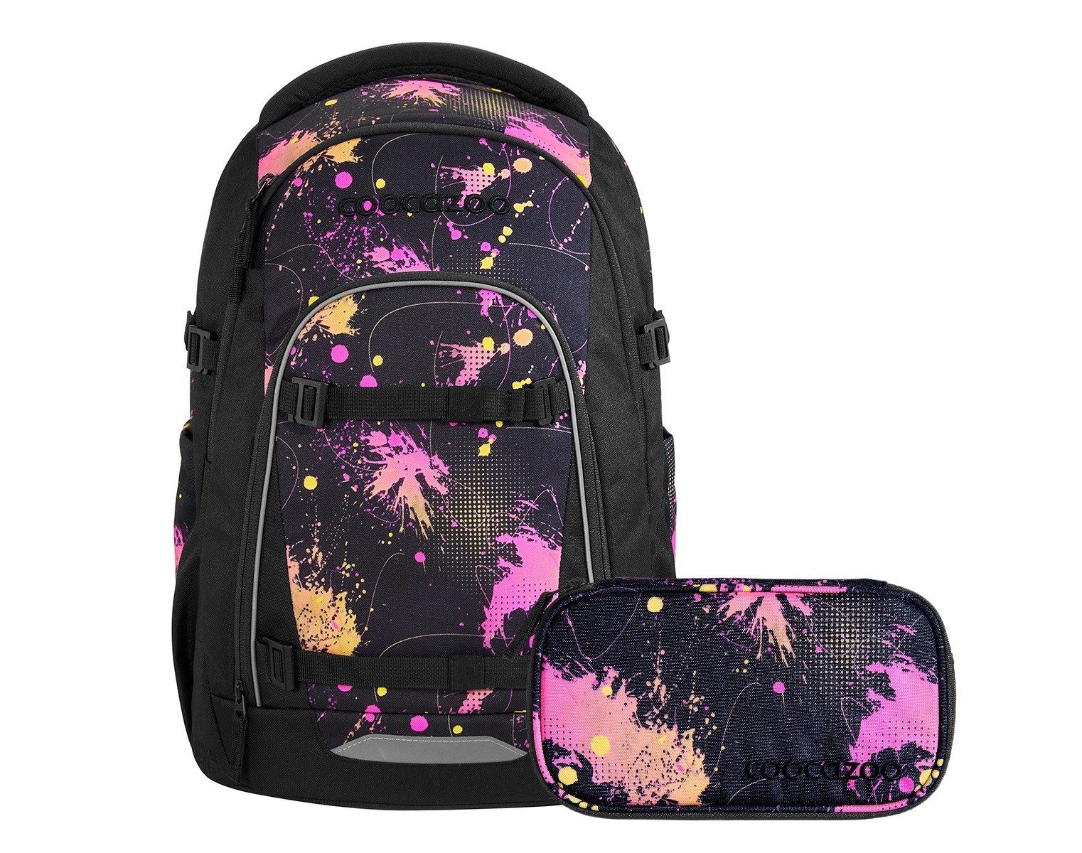 coocazoo Schulranzen Schulrucksack-Set MATE Colour Drift 2-teilig (2-teilig), ergonomisch, Körpergröße: 135 - 180 cm, Easy-Grow-System