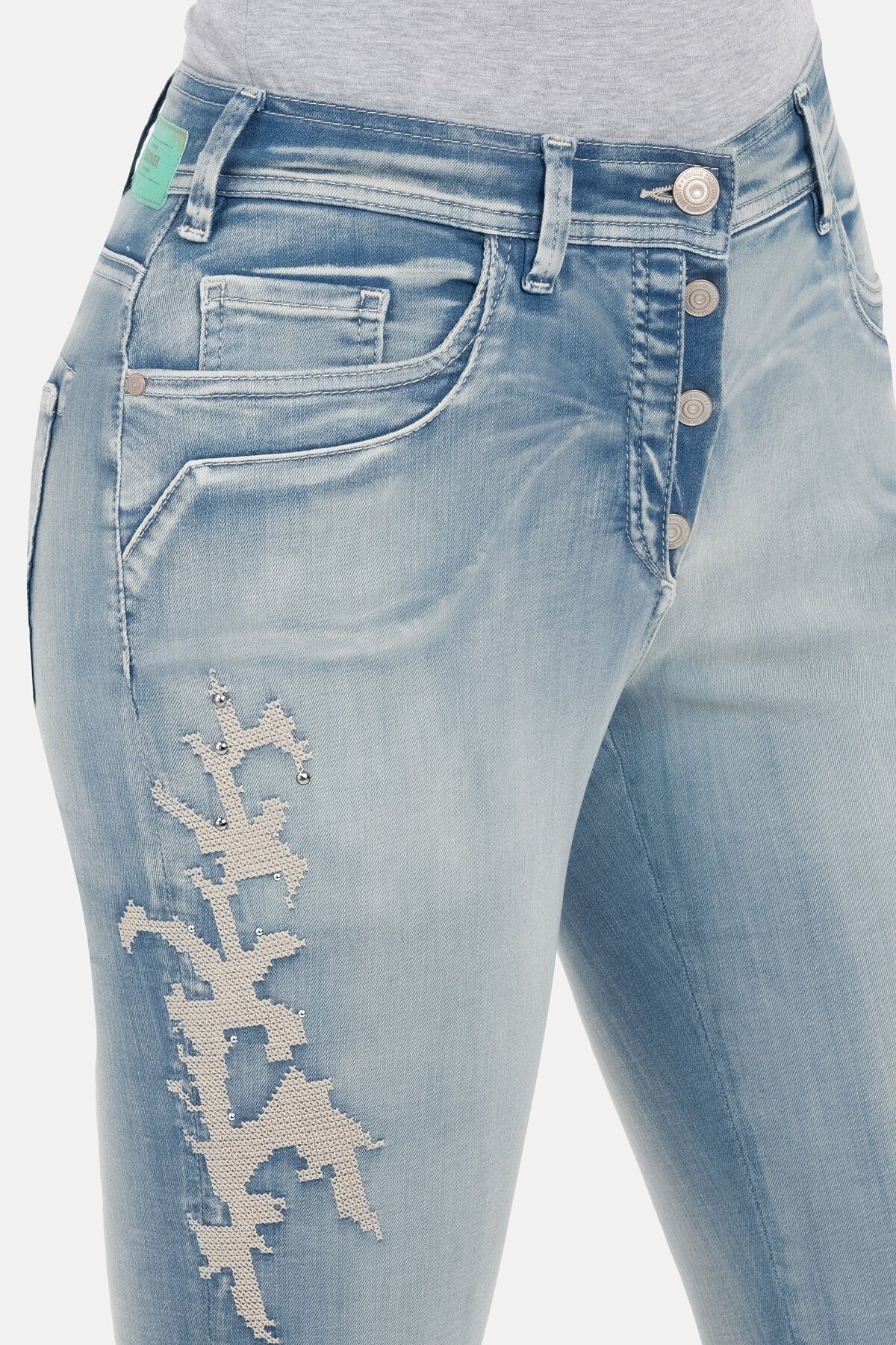 Jessi Stickereien Recover Pants mit Slim-fit-Jeans