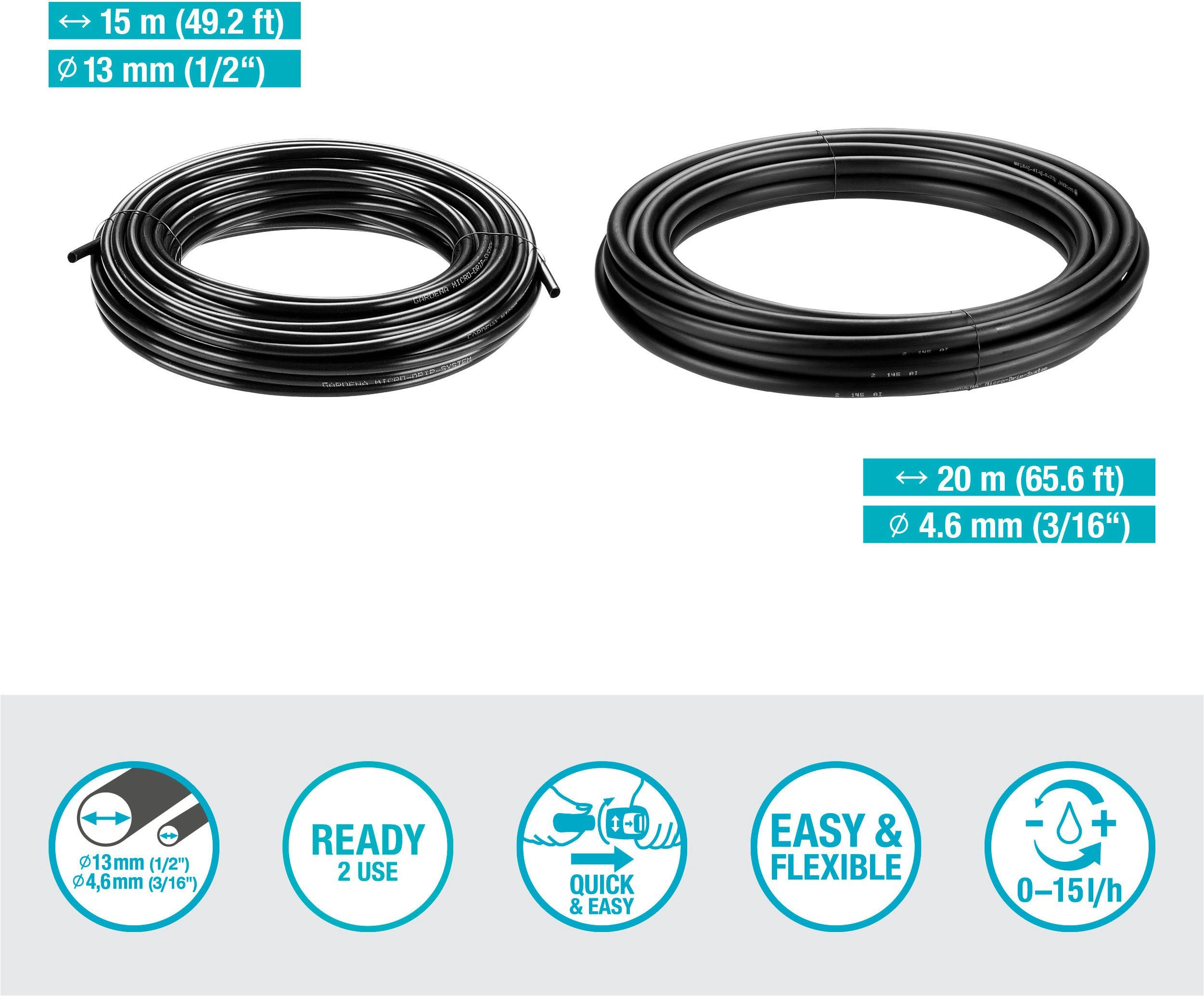 GARDENA Bewässerungssystem Tropfbewässerung Set, Startset für bis zu 30 Terrassenpflanzen