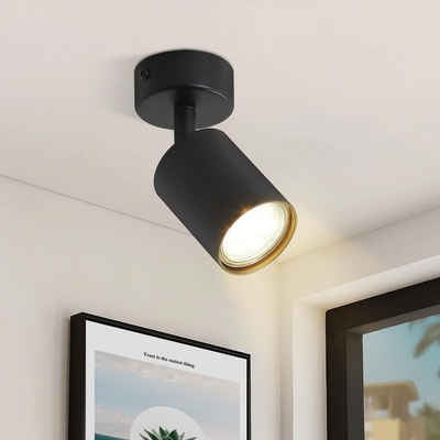Nettlife LED Deckenstrahler mit 1/2/3/4/5/6 Flammig Schwarz Deckenspots GU10 METALL, Schwenkbar 330°, ohne Leuchtmittel, für Wohnzimmer Schlafzimmer Küche Flur
