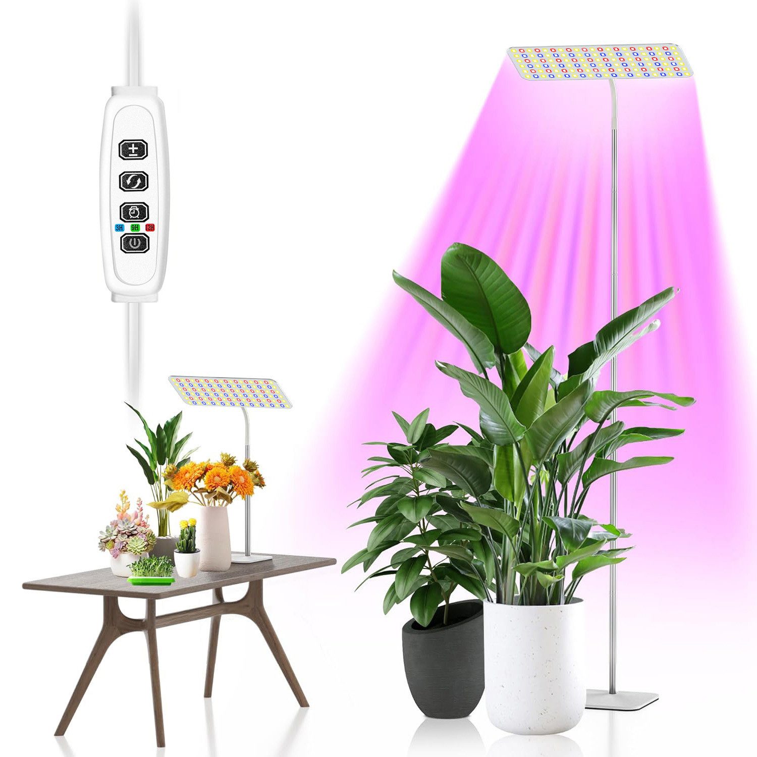 MUPOO Pflanzenlampe Vollspektrum Pflanzenlicht 126-378 LEDs Grow Lampe, 10- günstig online kaufen
