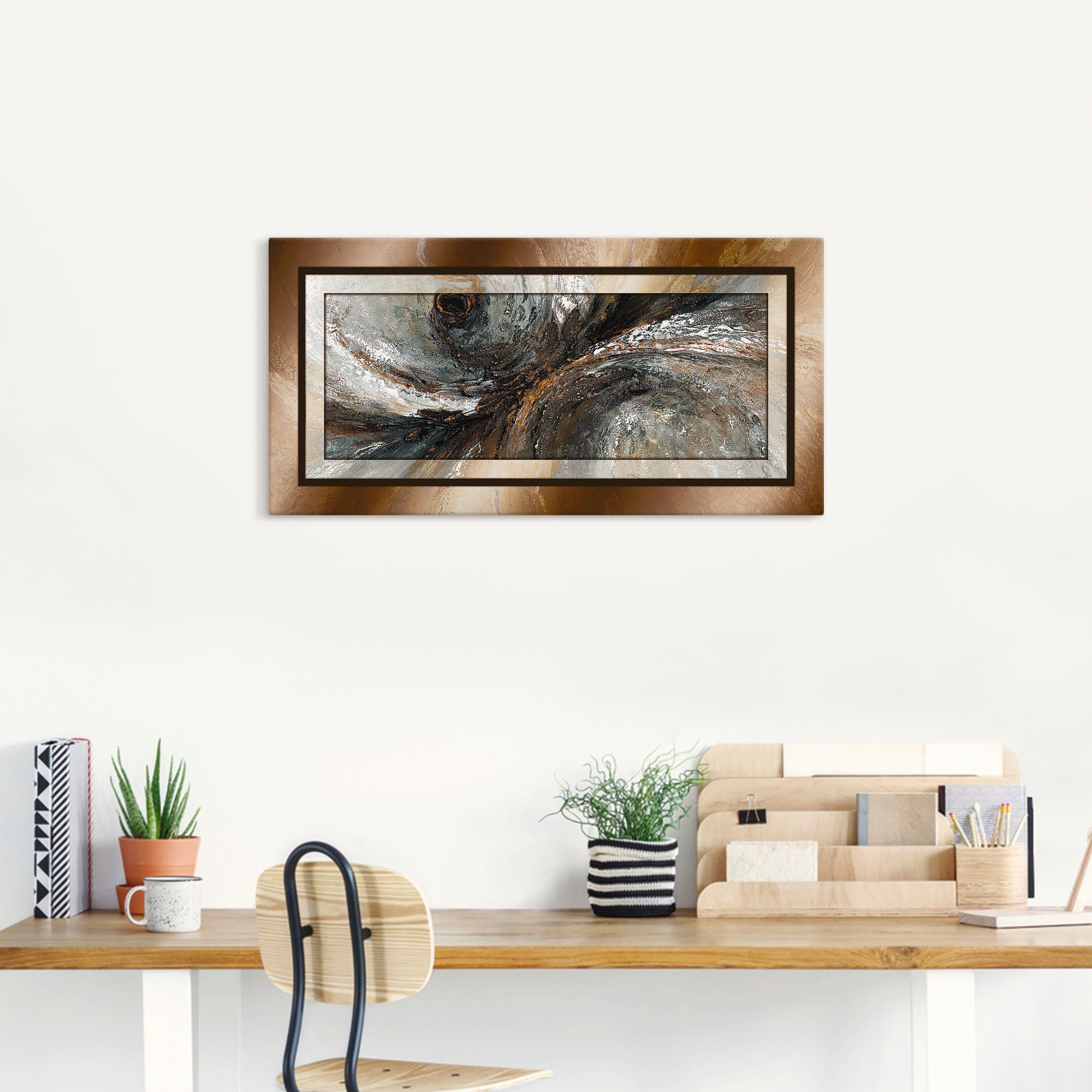 Artland Wandbild Gold Abstrakt 2, Gegenstandslos (1 St), als Alubild, Leinwandbild, Poster in verschied. Größen