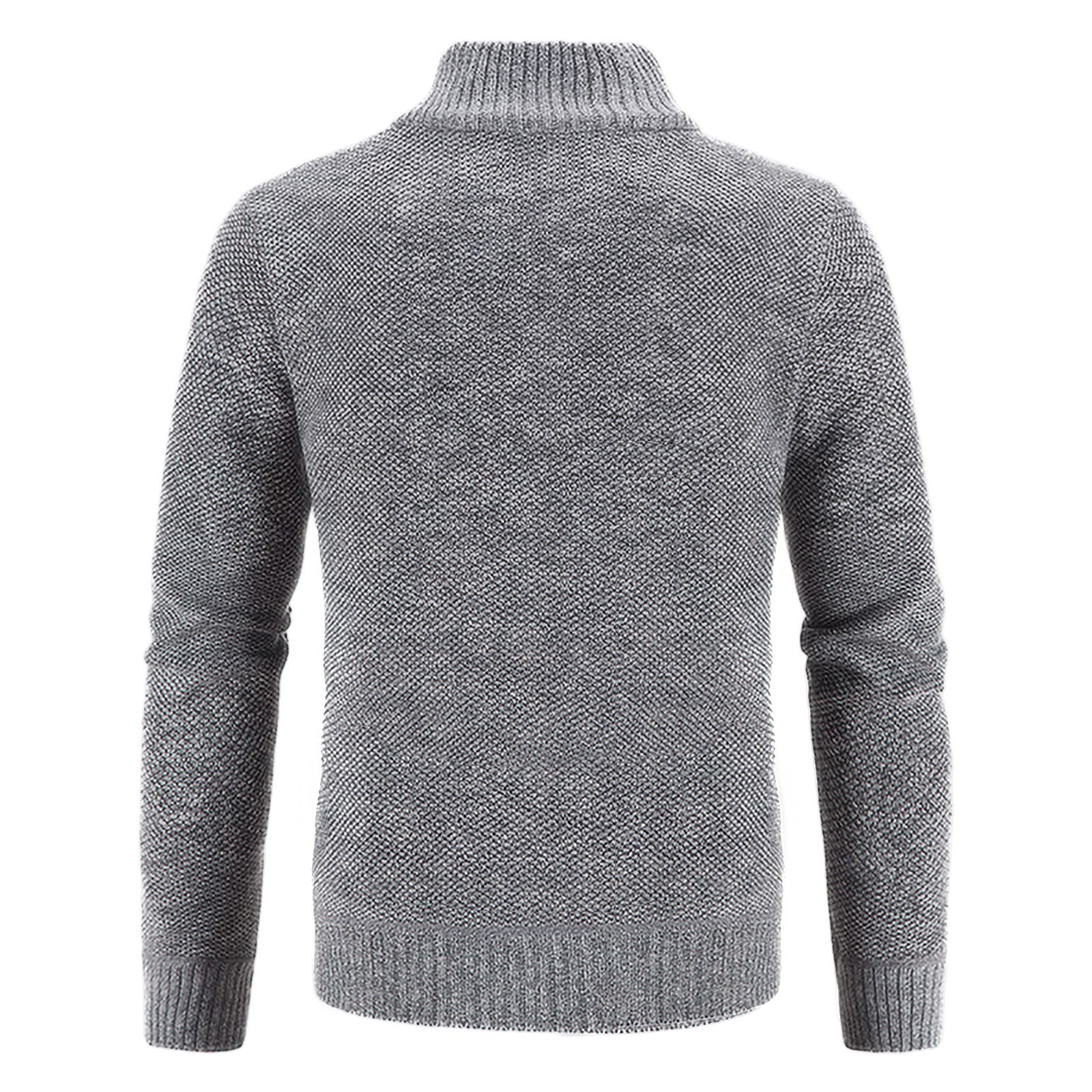 TAN.TOMI Strickjacke Herren Strickjacke Festival Cardigan Warm Trachtenjacke Mode Schlichter Pullover Langarm Sweatjacke Reißverschluss