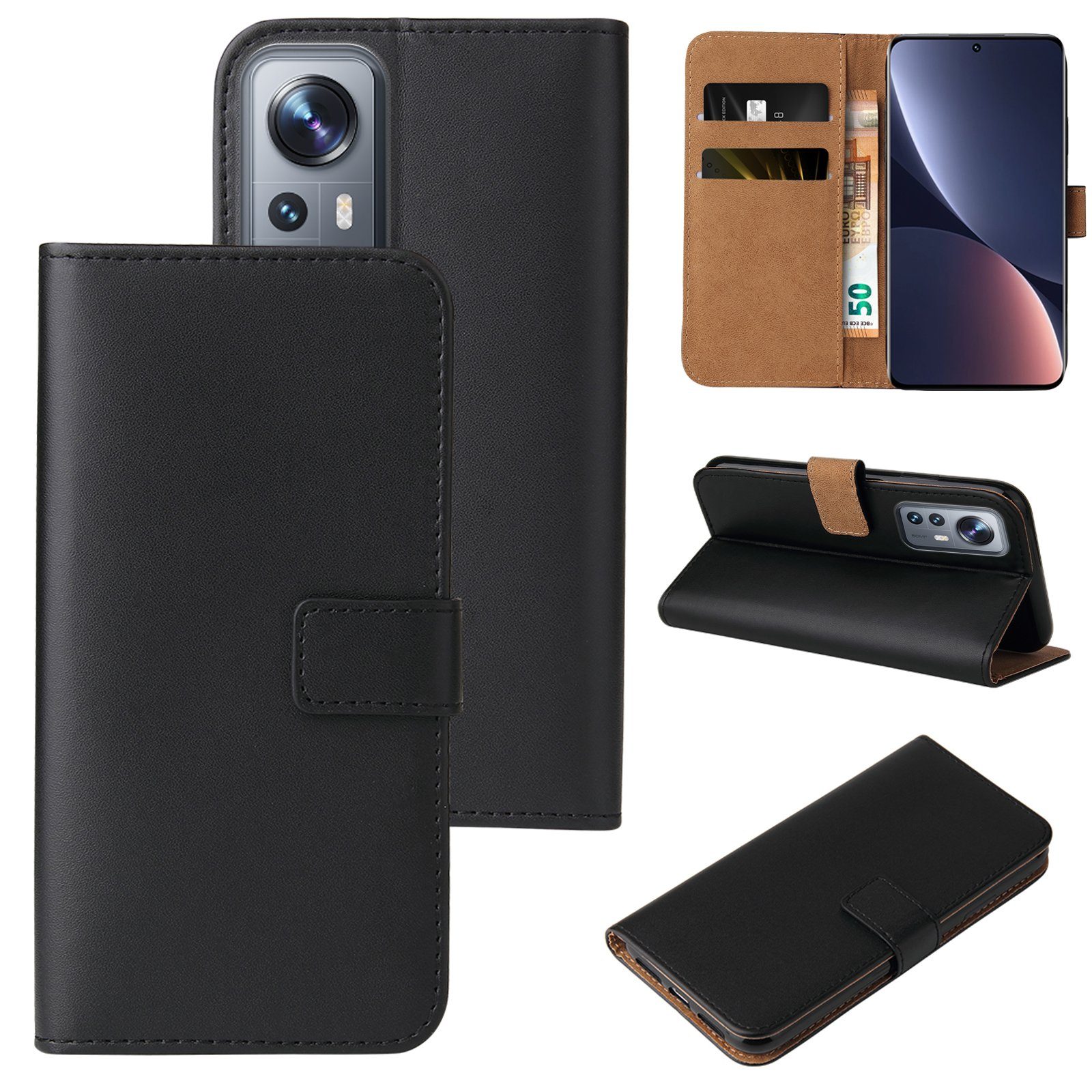 Tec-Expert Handyhülle Klapp Hülle für Xiaomi 12 Pro 6.73 Zoll, 6.73, Flip Case für Xiaomi 12 Pro