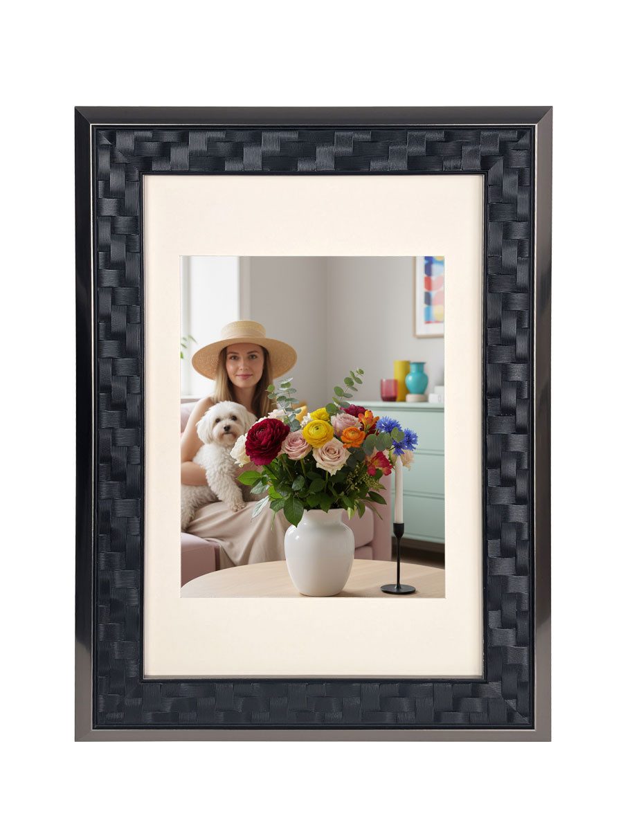 IDEAL TREND Bilderrahmen Barockrahmen Bilderrahmen Modern Glamour Flechtstr günstig online kaufen