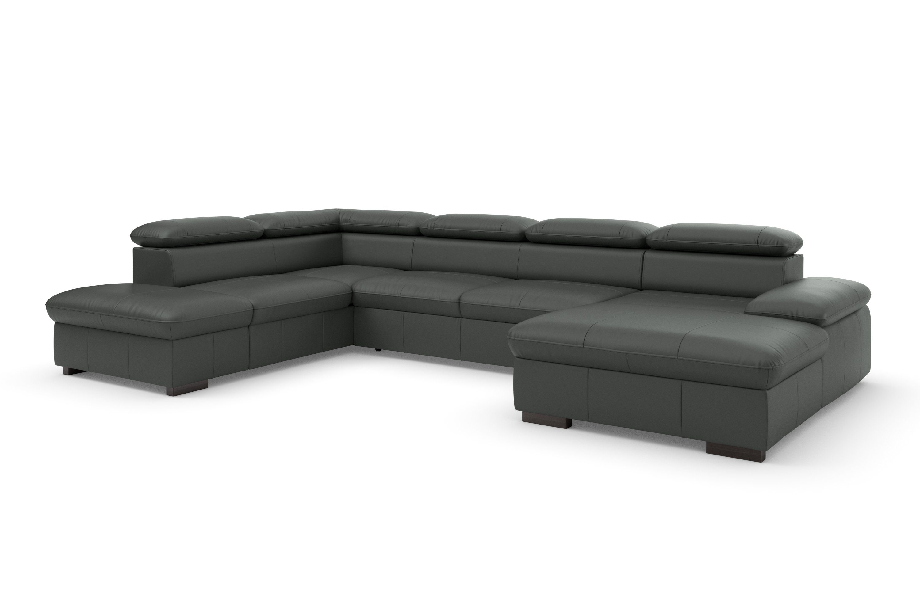 Home affaire Wohnlandschaft Alberto U-Form, mit Kopfteilverstellung, wahlweise mit Bettfunktion