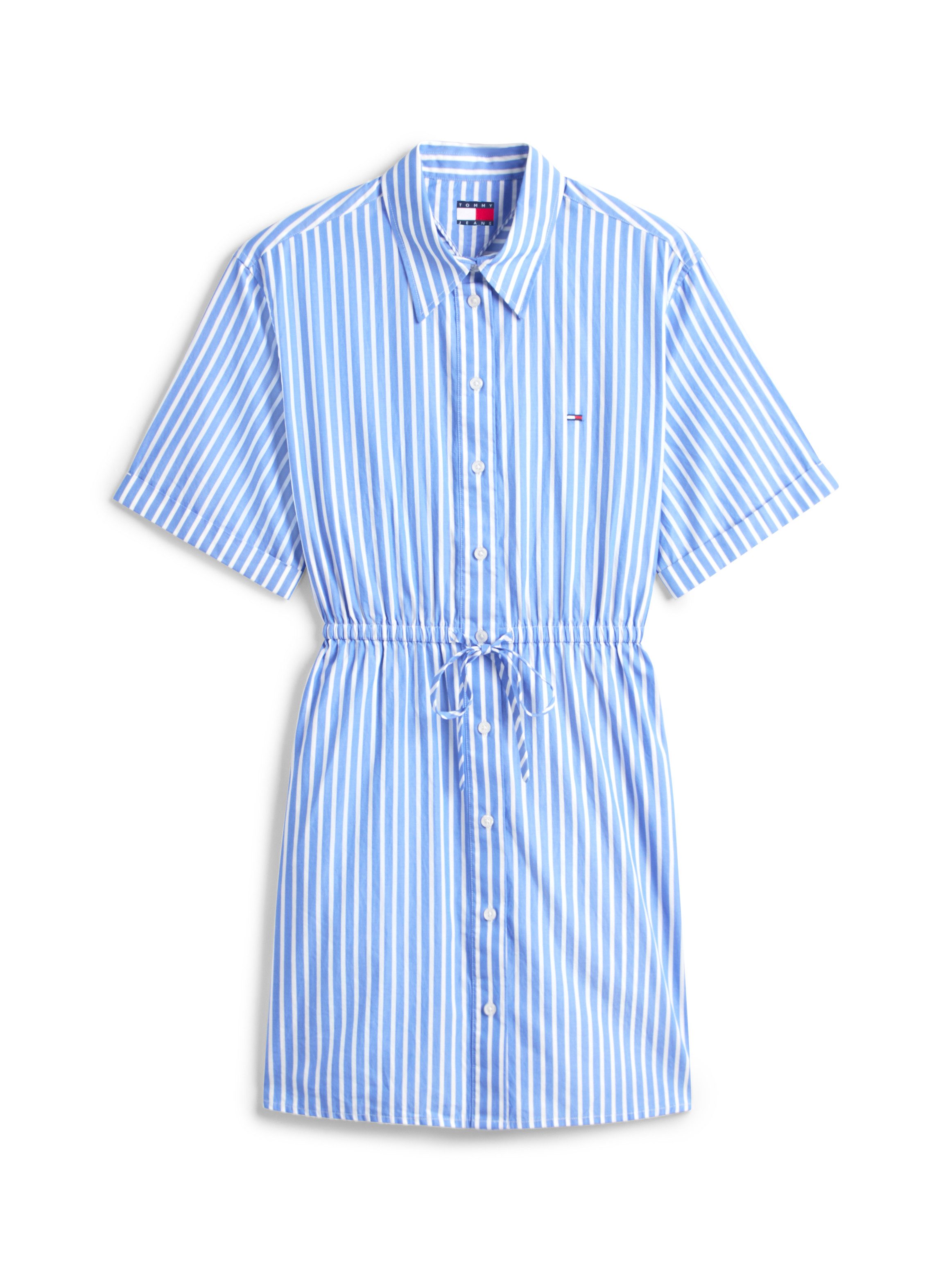 Tommy Jeans Hemdblusenkleid TJW MINI STRIPE SHIRT DRESS mit Taillen Bindeband, Relaxed Fit – Bild 5 von 5