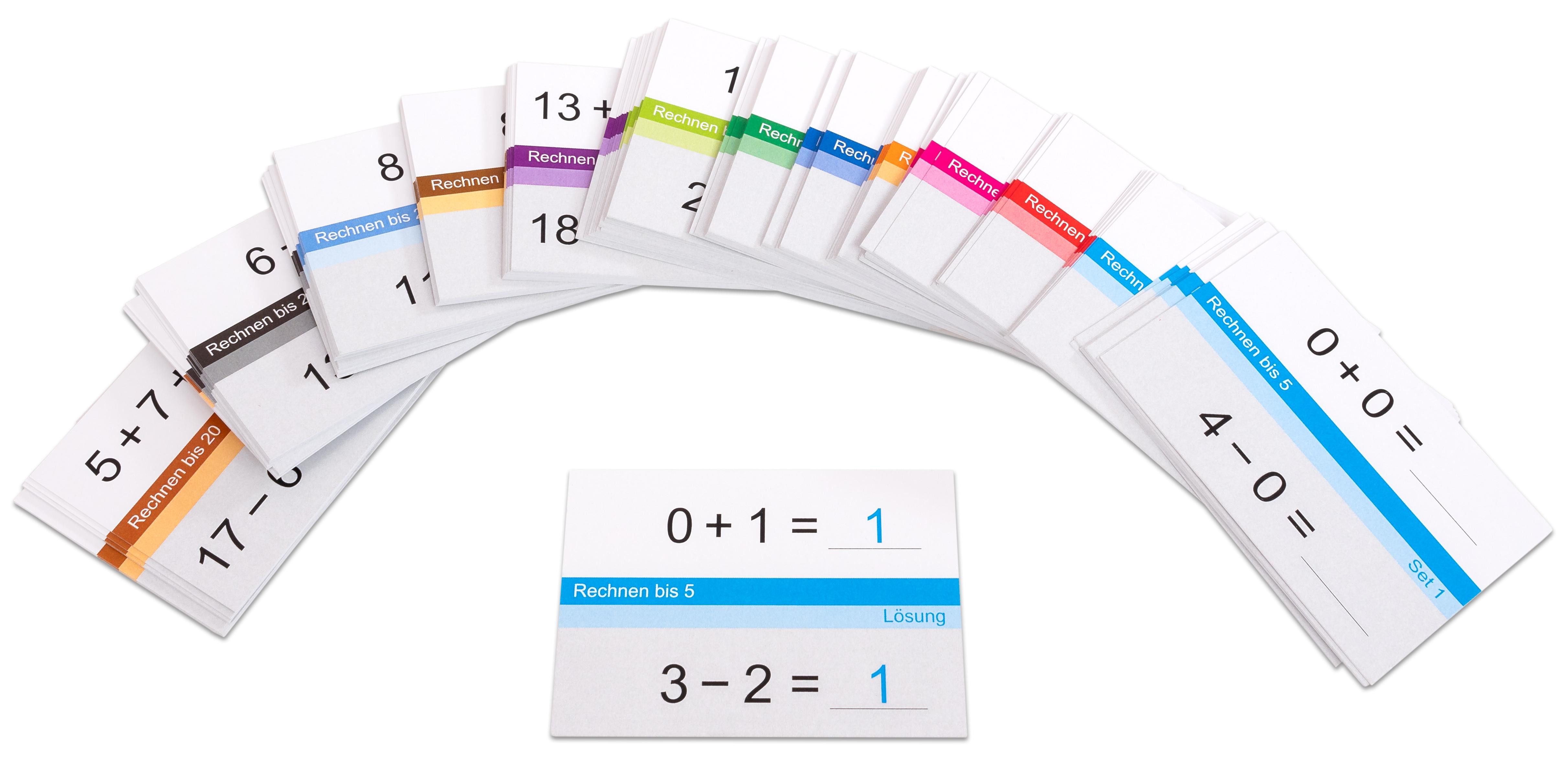 Betzold Karteikarten Selbstlernkarten Mathe in der Grundschule, 5er-Set
