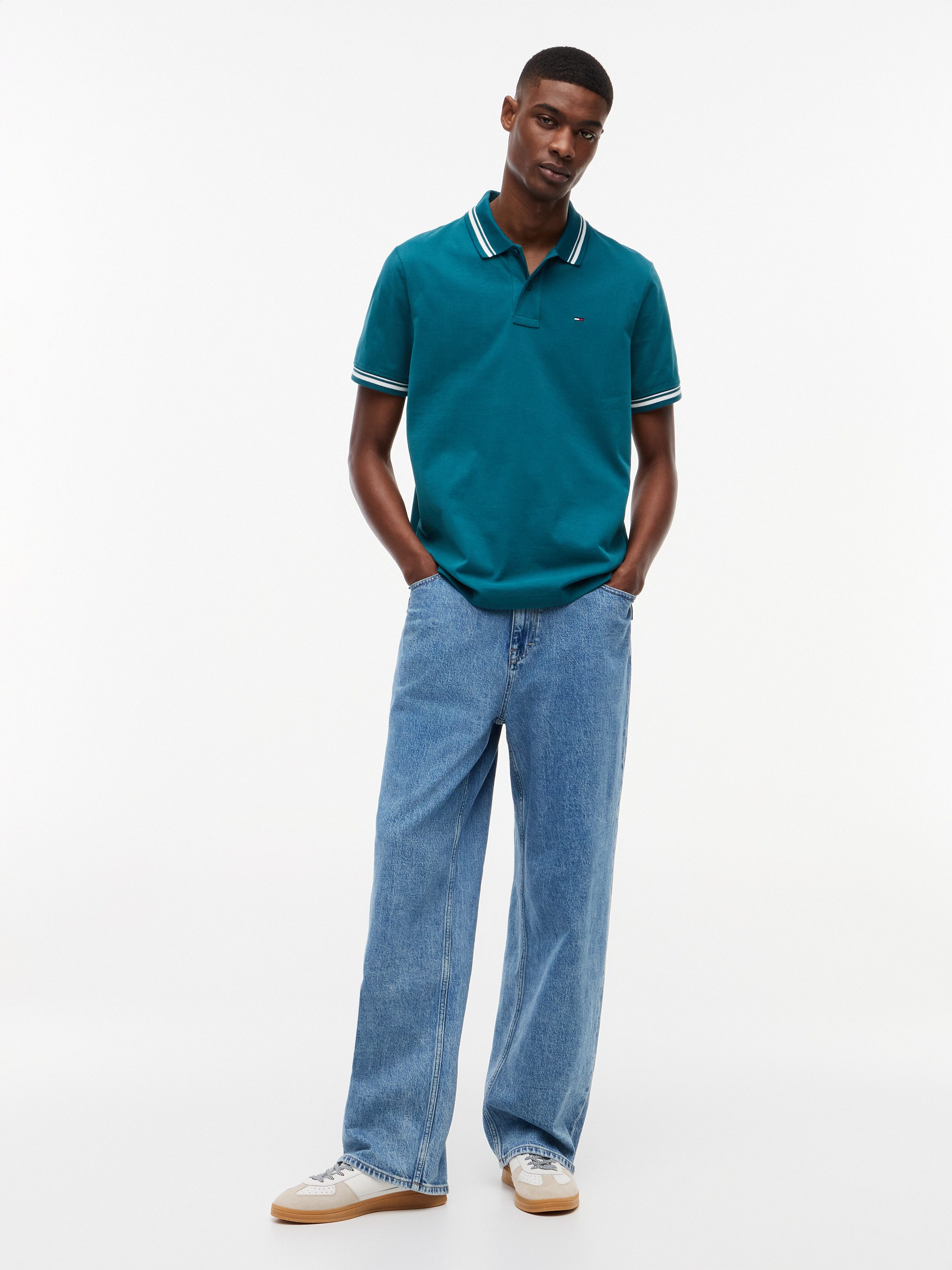 Tommy Jeans Poloshirt TJM REGULAR TIPPED Regular fit mit Polokragen – Bild 4 von 5