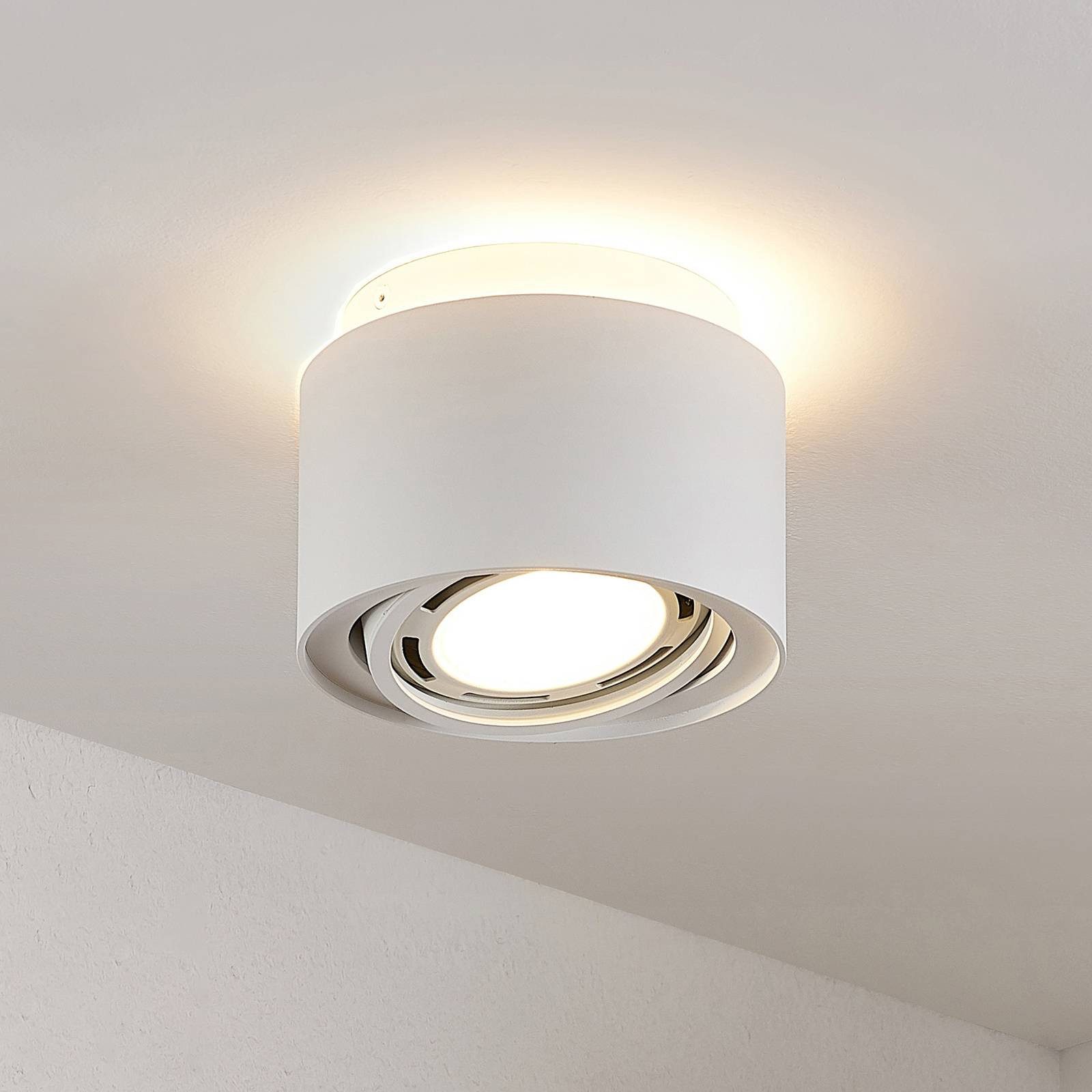 Arcchio Deckenstrahler Walisa, Nicht enthalten, 1 x 20 W LED GU10 ES111 (exkl) down + 1 x 5,5 W LED (inkl) up