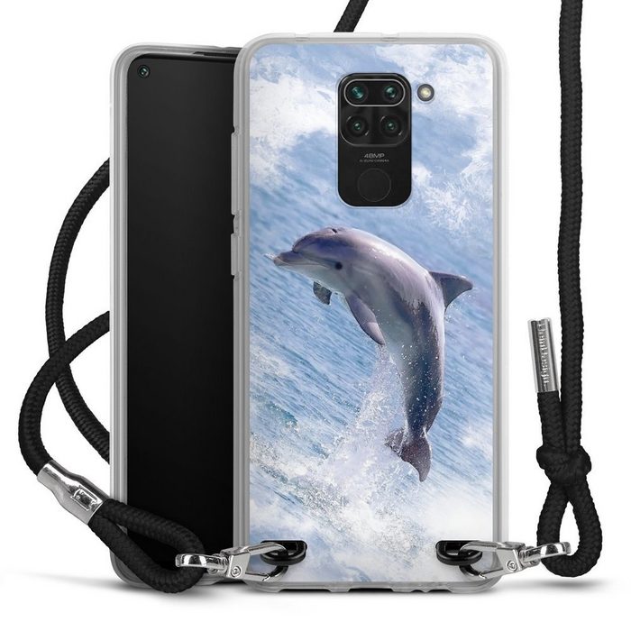 DeinDesign Handyhülle Delfine Meer Wal Springender Delphin Xiaomi Redmi Note 9 Handykette Hülle mit Band Case zum Umhängen