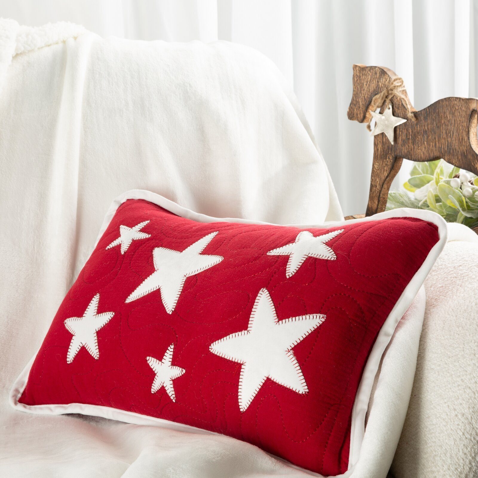 Eurofirany Kissenbezug Winter Edittion, Elegante Kissenbezüge Weihnachten V günstig online kaufen