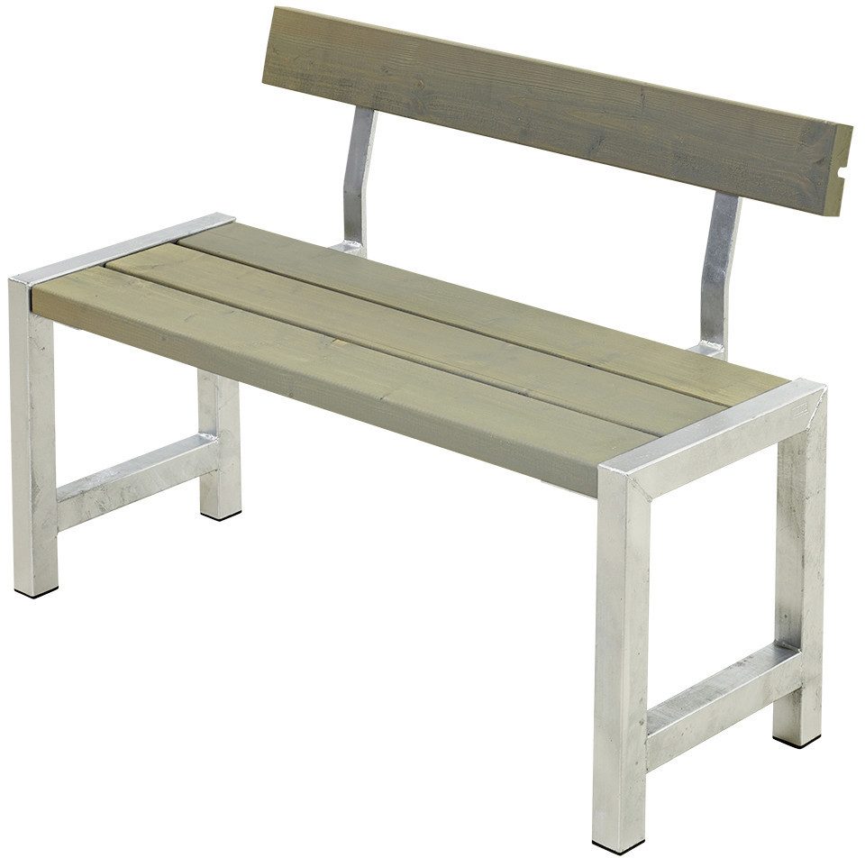 PLUS Bank Plus Cafebank mit Rücklehne 127x50x75/45 cm, Witterungsbeständig