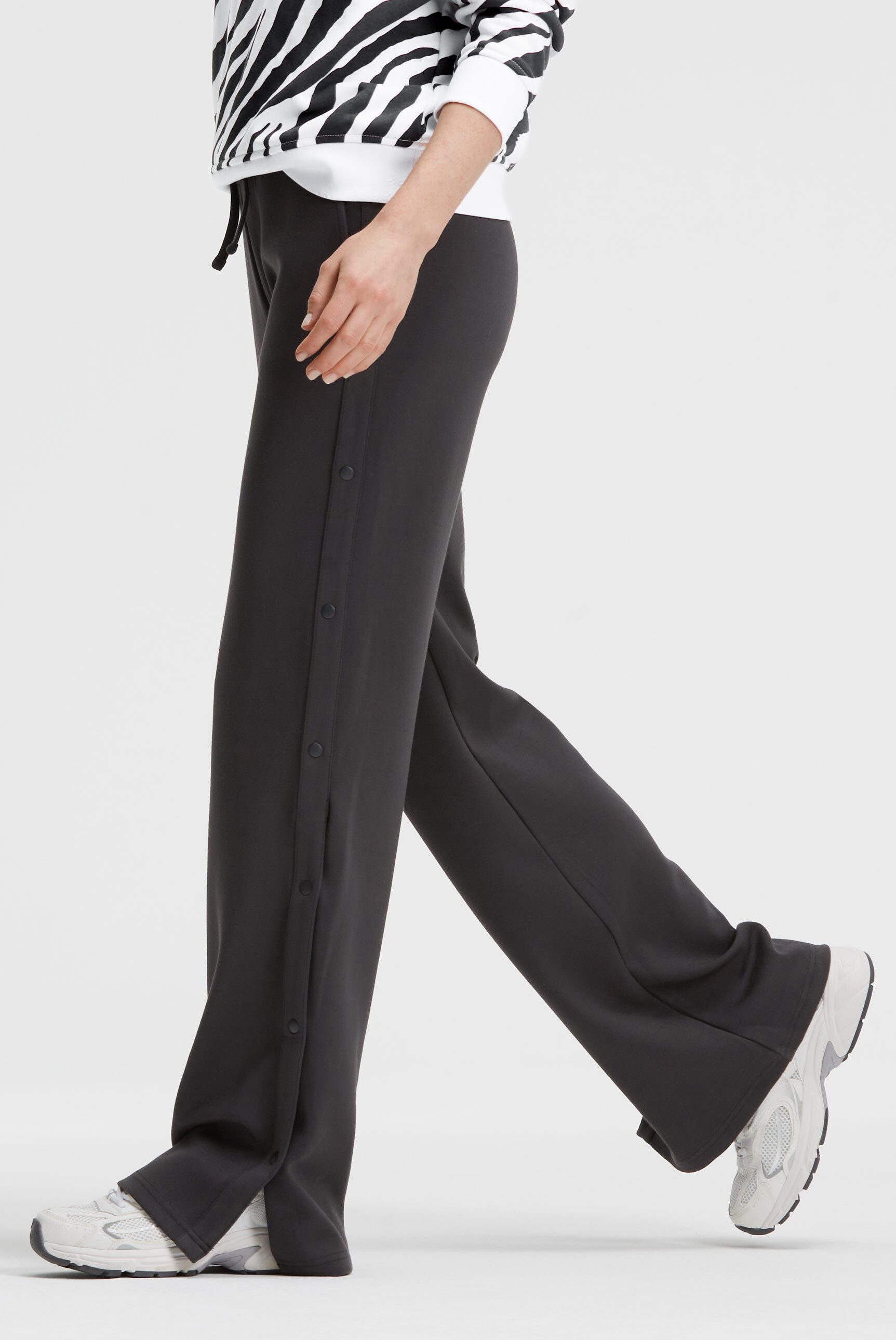 SENSES.THE LABEL Stoffhose mit Elastikbund & seitlichen Taschen
