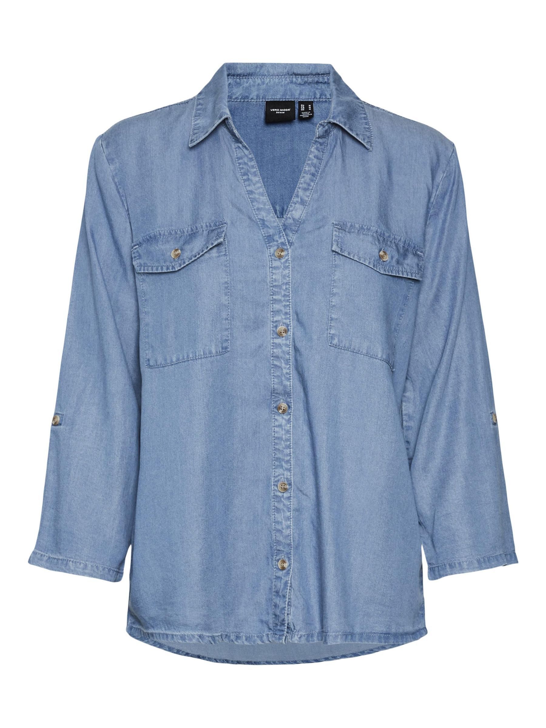 Hemdbluse VMBREE 7/8 SLEEVE LOOSE TENCEL SHIRT GA