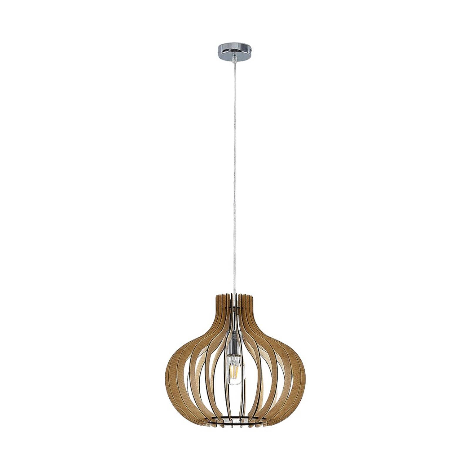 Lindby Hängeleuchte Sina, Holz IP20, 1 x 60 W