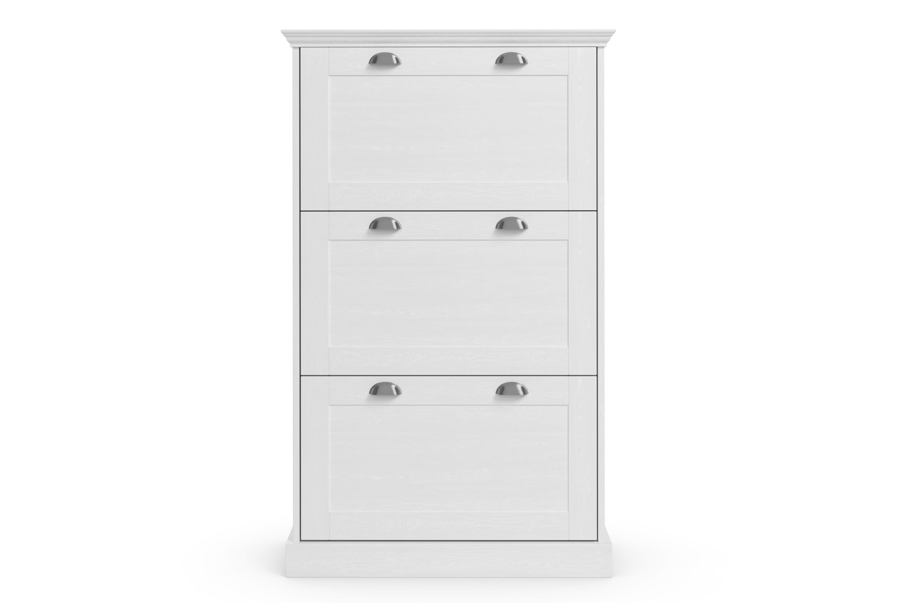 OTTO home Schuhschrank Motala mit 3 Klappen, Platz für 18-20 paar Schuhe, Breite 80 cm, Höhe 132 cm