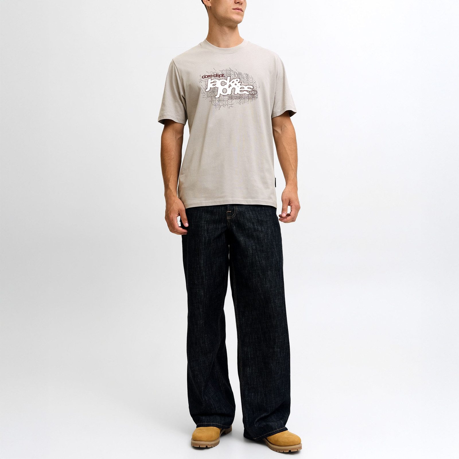 Jack & Jones T-Shirt 3er Pack JCOGRID Branding TEE SS Crew Neck MP mit Prin günstig online kaufen