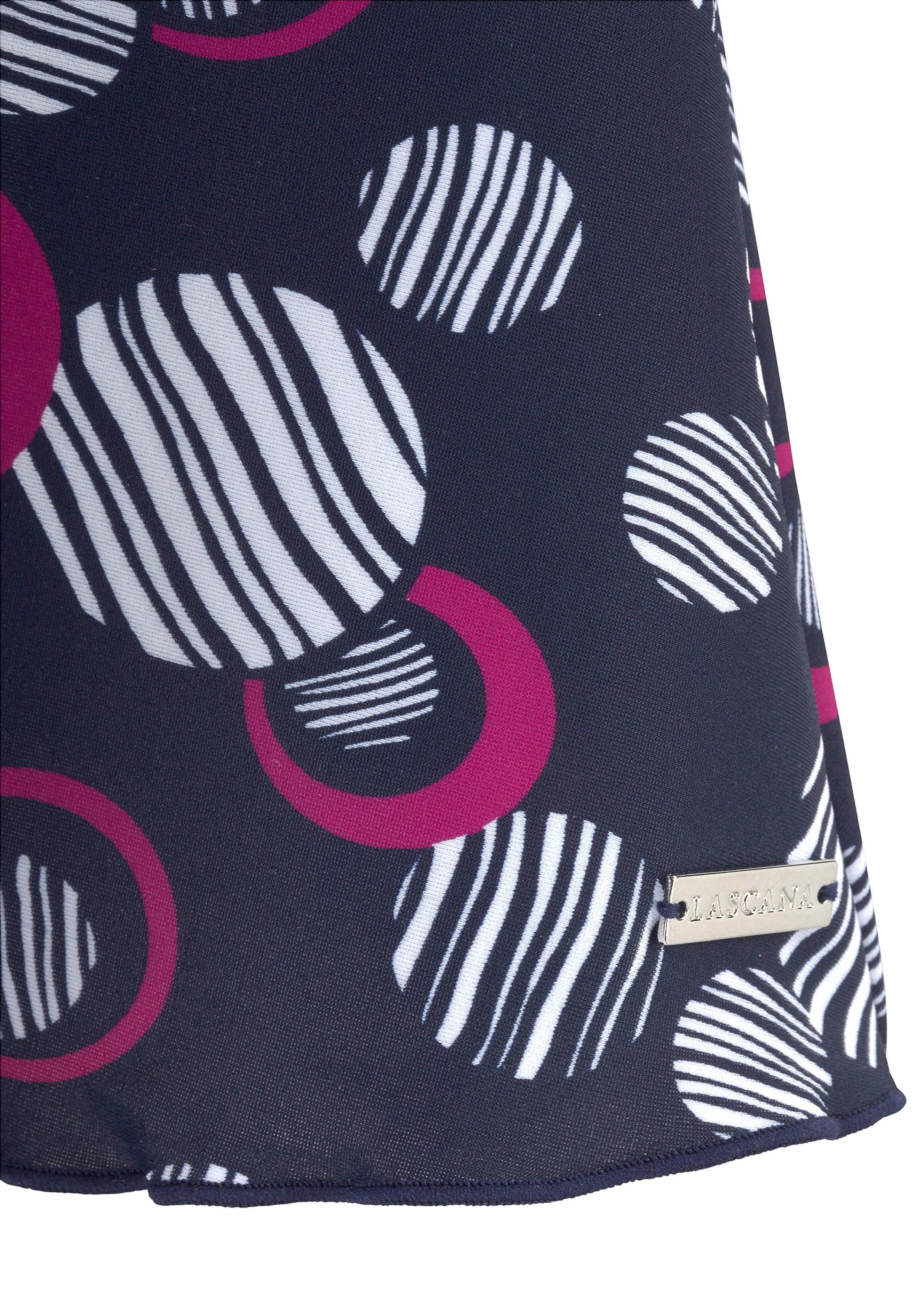 LASCANA Badekleid mit modischen Kreisen und Shaping-Effekt