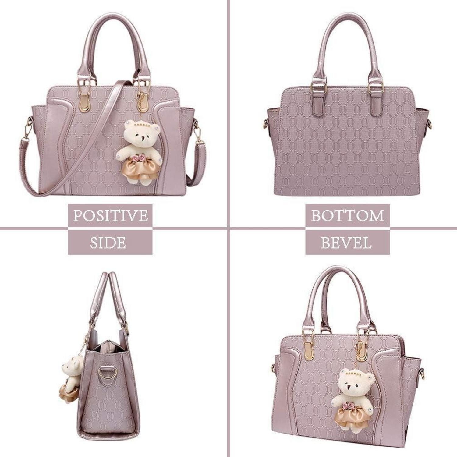 LuxusKollektion Handtasche Handtasche Damen Mittelgroß Set 4-teilig PU Lede günstig online kaufen