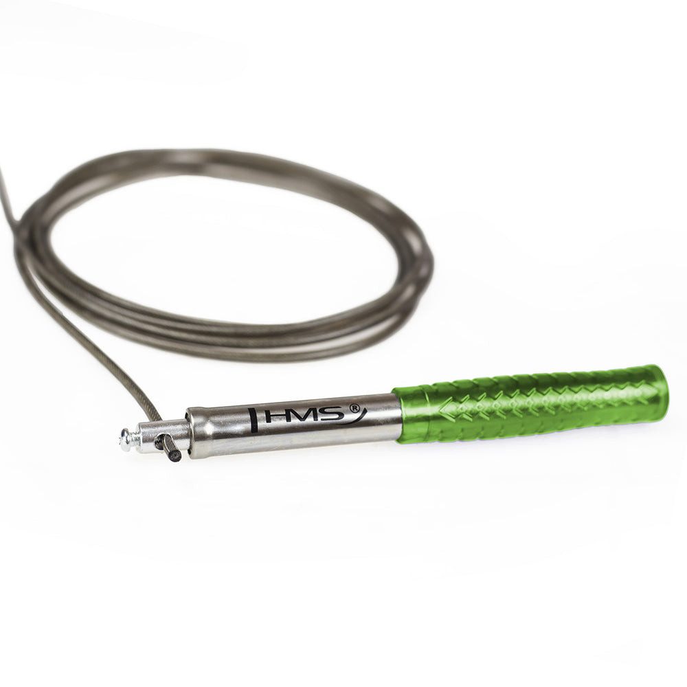 HMS Springseil Sprungseil Speedrope Fitnessseil, verstellbar, Kugellager, rutschfest, Stahlseil