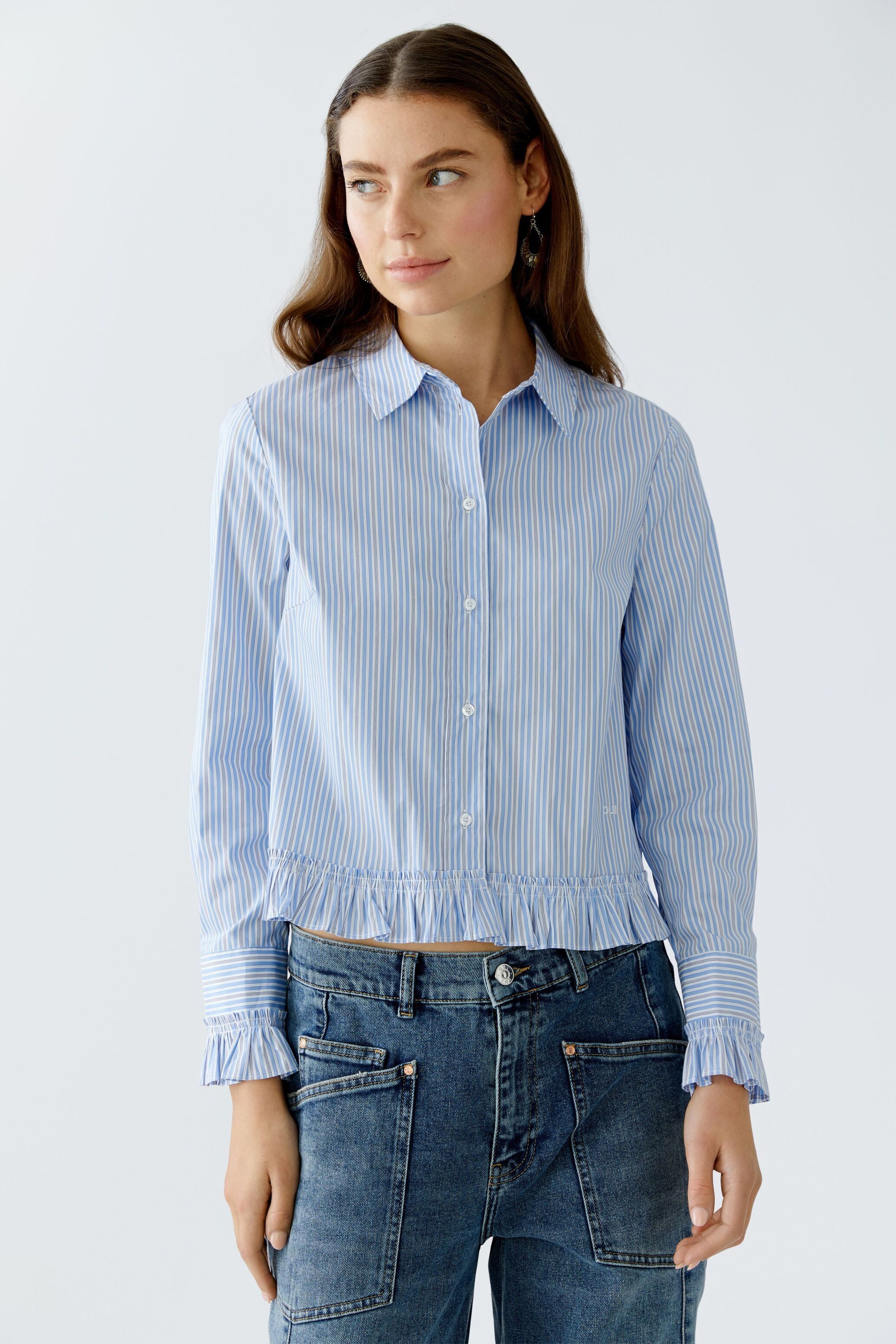 Oui Langarmbluse Bluse günstig online kaufen