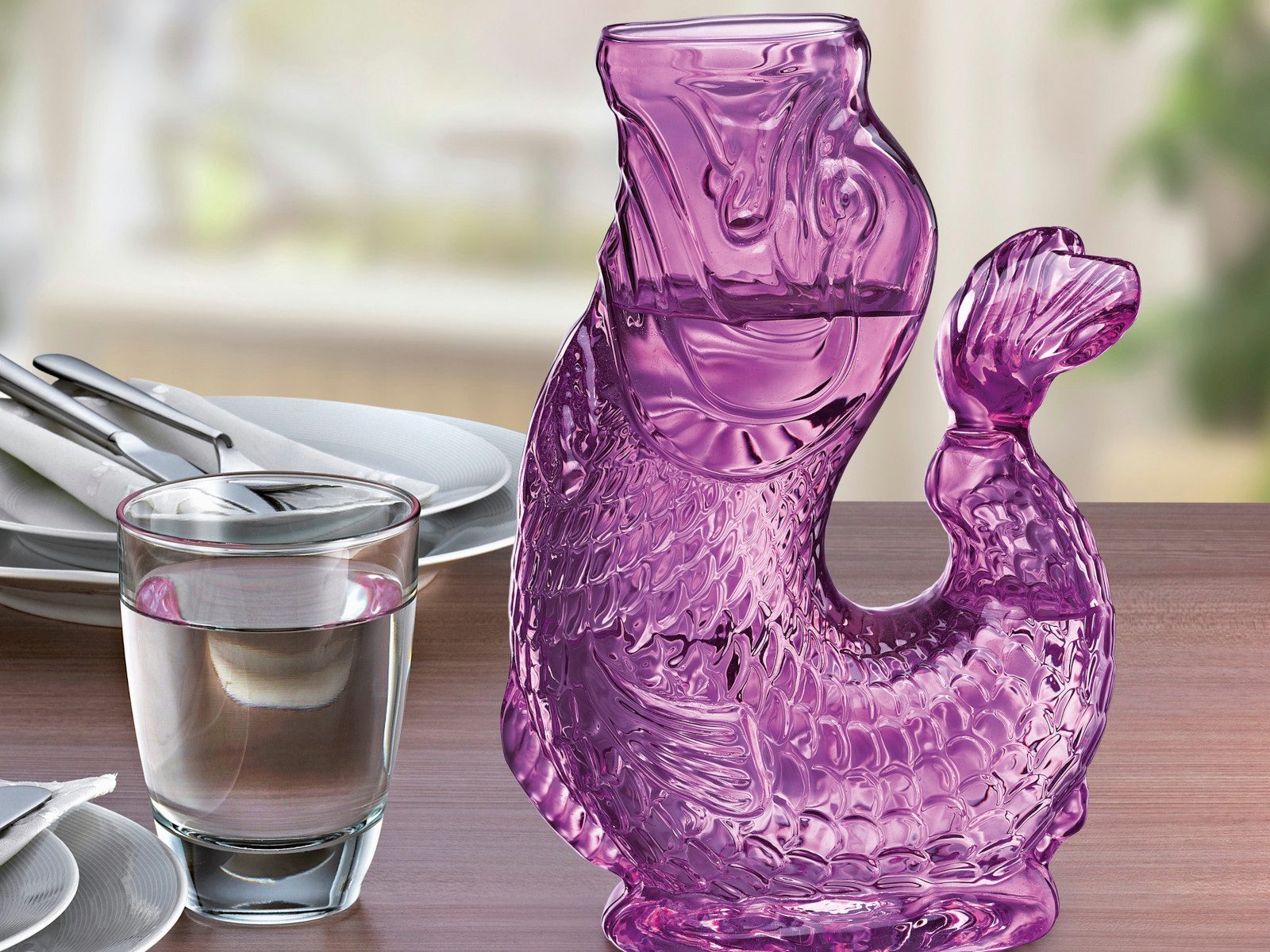 Cilio Wasserkaraffe NEMO Wasserkaraffe lila 10x15,5x23cm